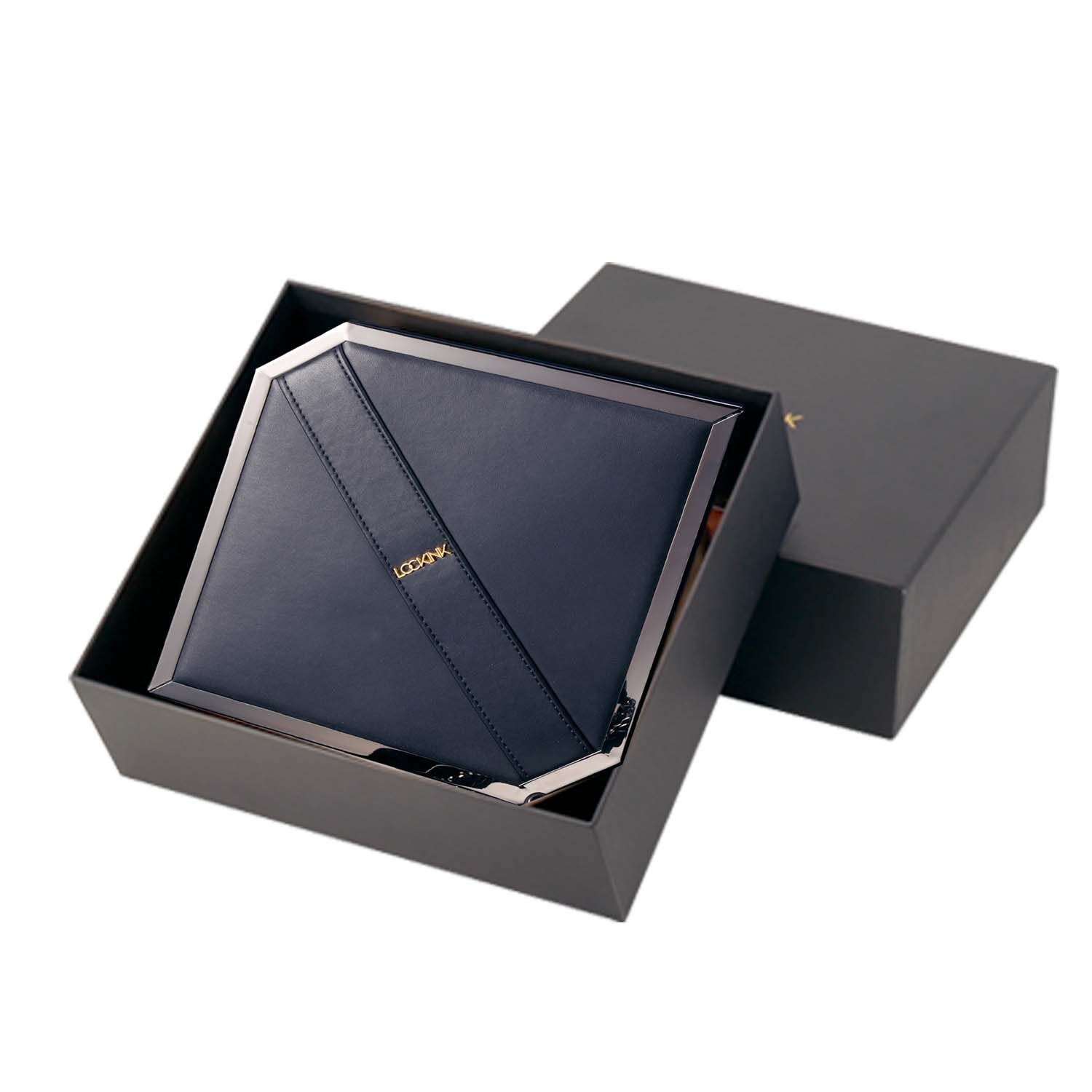 Сумка для секс-игрушек LOCKINK Mysterious Square Kink Bag, черная, набор для бондажа в комплекте