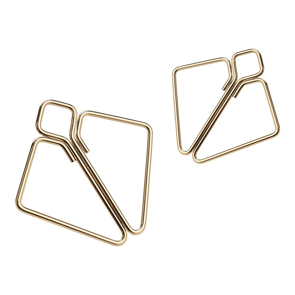 Зажимы для сосков с тяжелой подвеской LOCKINK Nipple Clamps with Heavy Pendant, золотистые