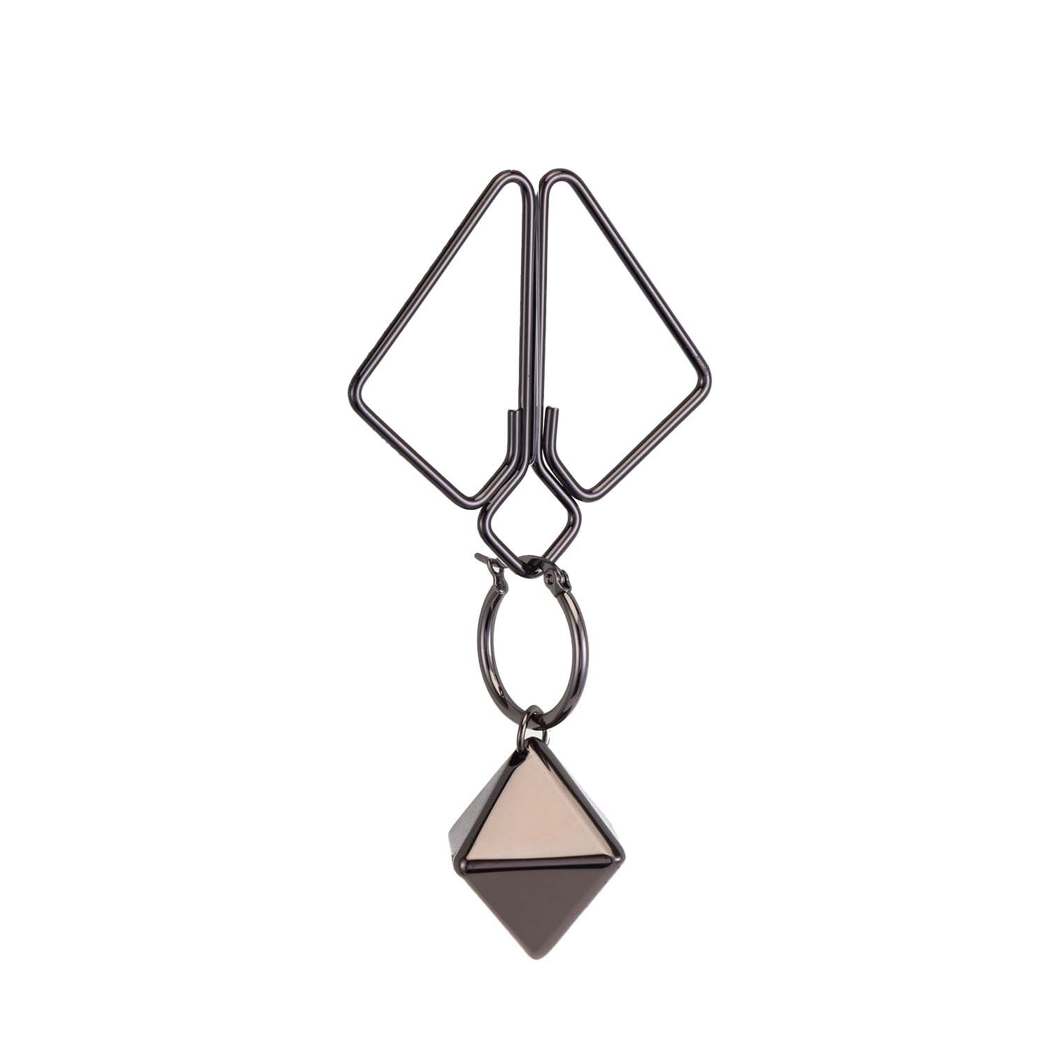 Зажимы для сосков с тяжелой подвеской LOCKINK Nipple Clamps with Heavy Pendant, серебристые