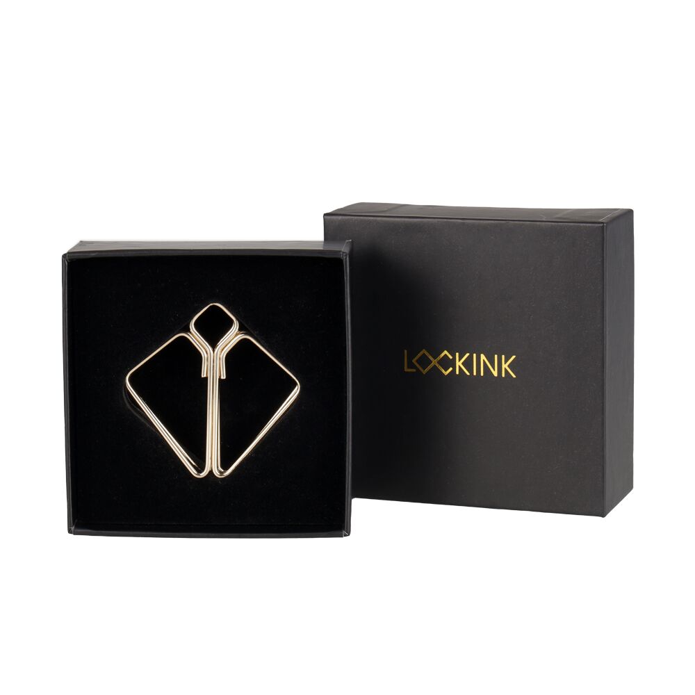 Зажимы для сосков LOCKINK Minimalism Nipple Clamps, золотистые