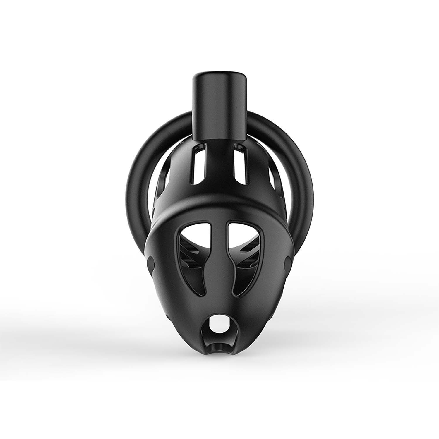 Клетка для пениса LOCKINK SEVANDA Naja-Cobra Chastity Cage Satin Black, 3 кольца разных размеров
