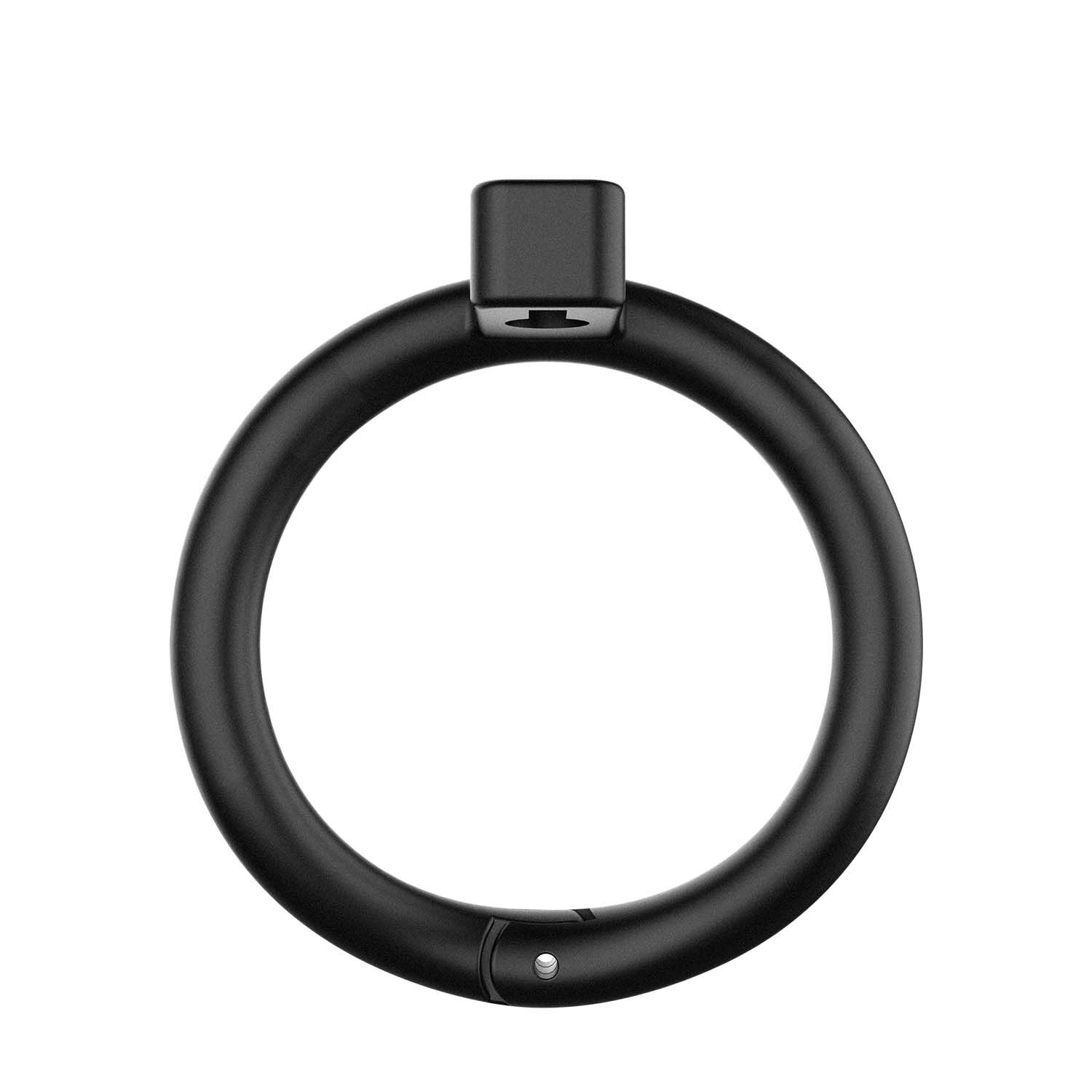 Клетка для пениса LOCKINK SEVANDA Naja-Cobra Chastity Cage Satin Black, 3 кольца разных размеров
