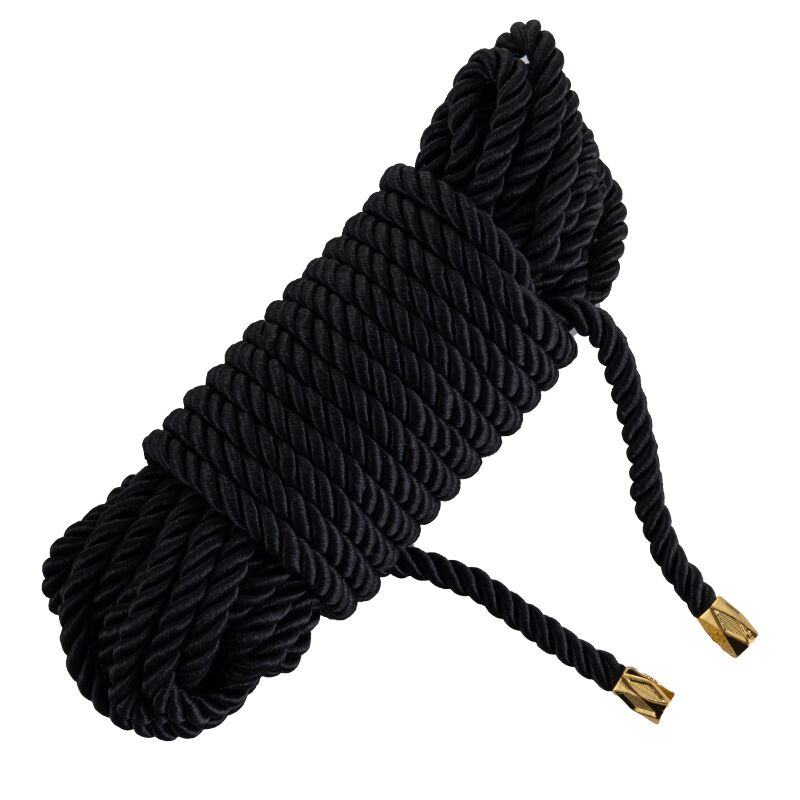 Веревка для шибари LOCKINK SEVANDA Shibari Pratice Rope, черная, 8 м, нейлон+хлопок