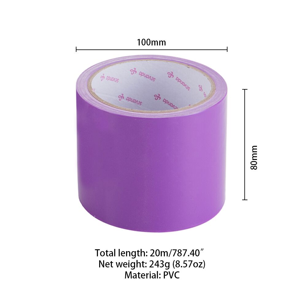 Скотч для бондажа LOCKINK SEVANDA Electrostatic Tape, фиолетовая, 16 м