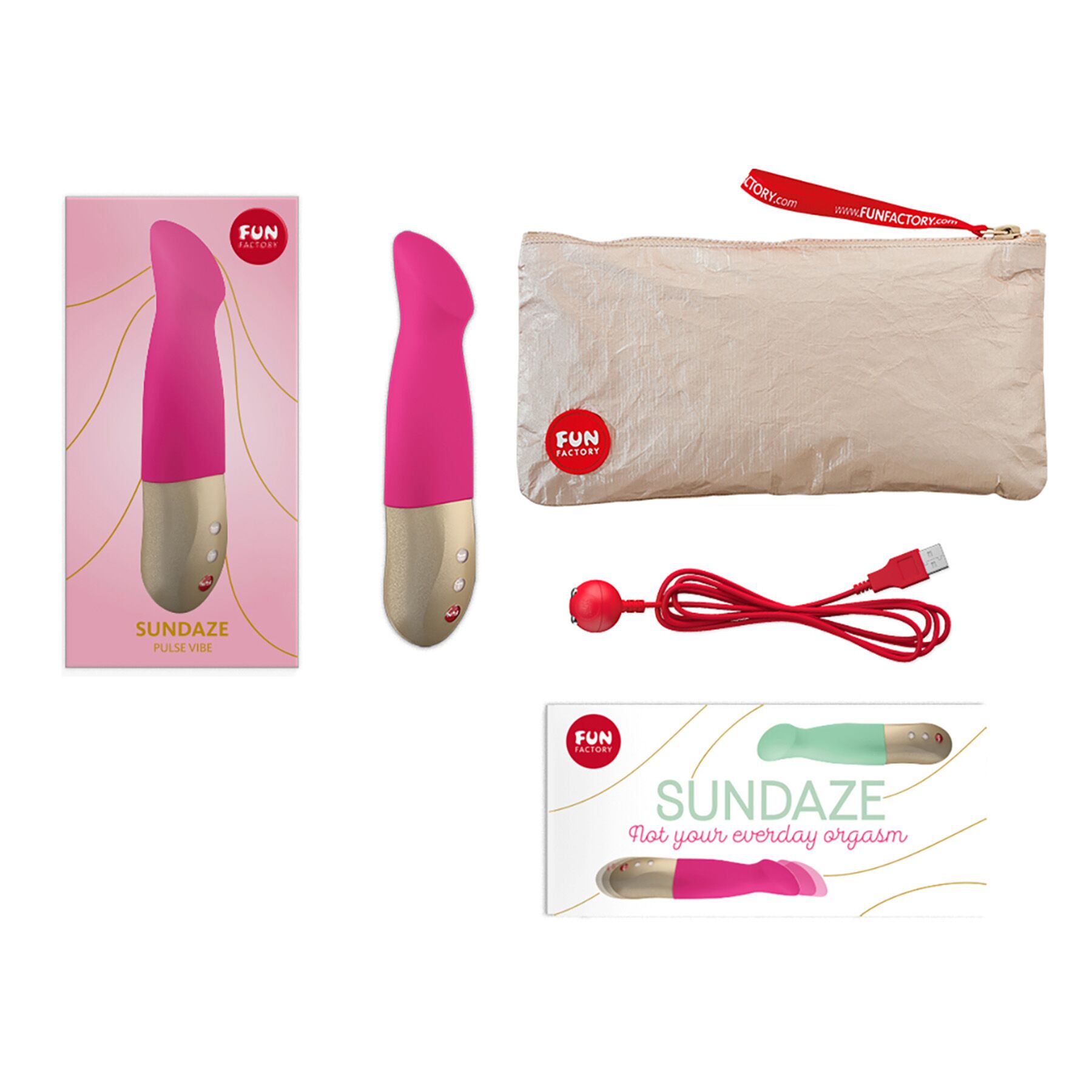Вибратор-пульсатор Fun Factory SUNDAZE fuchsia pink