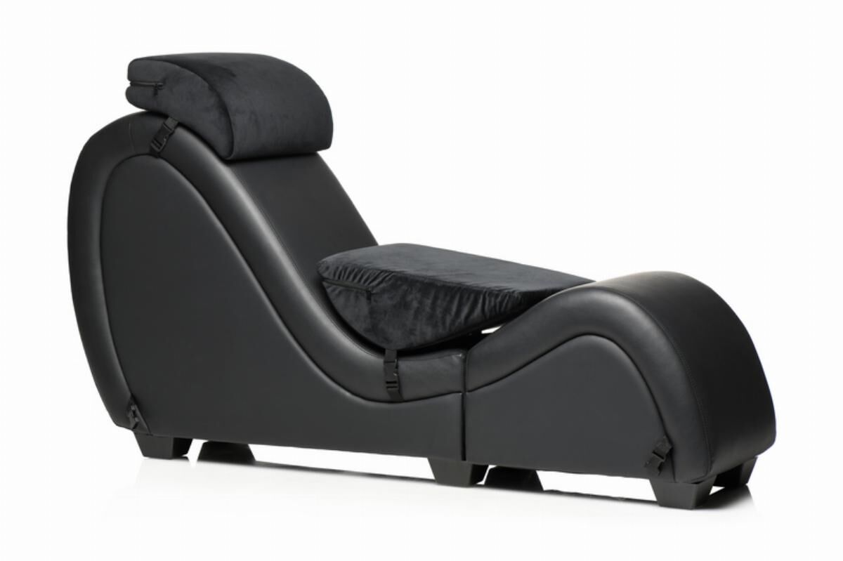 Секс-крісло з подушками Master Series Kinky Sex Lounge with Cushions - Black
