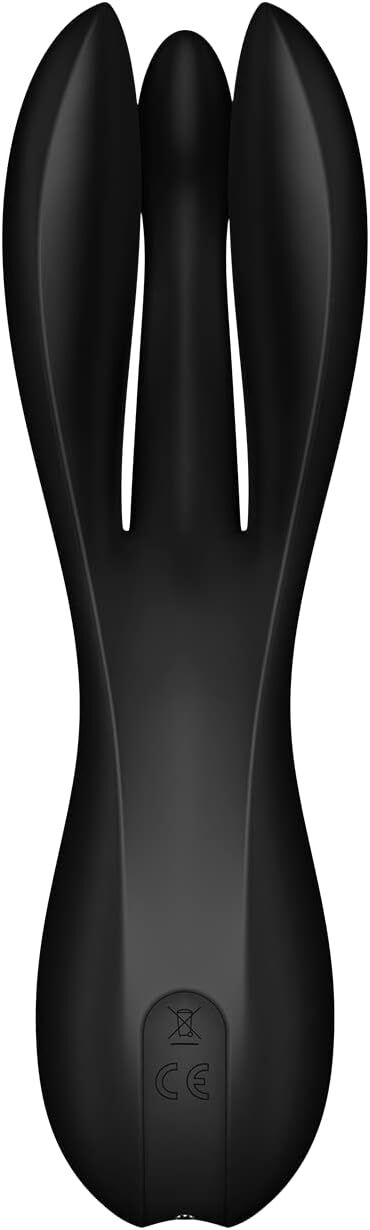 Клиторальный вибратор Satisfyer Threesome 2 Black, 3 гибких пальчика, 3 мотора