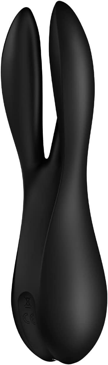 Клиторальный вибратор Satisfyer Threesome 2 Black, 3 гибких пальчика, 3 мотора