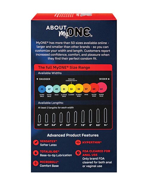 Презервативи MyONE Super Wide 10 шт, картонна коробка