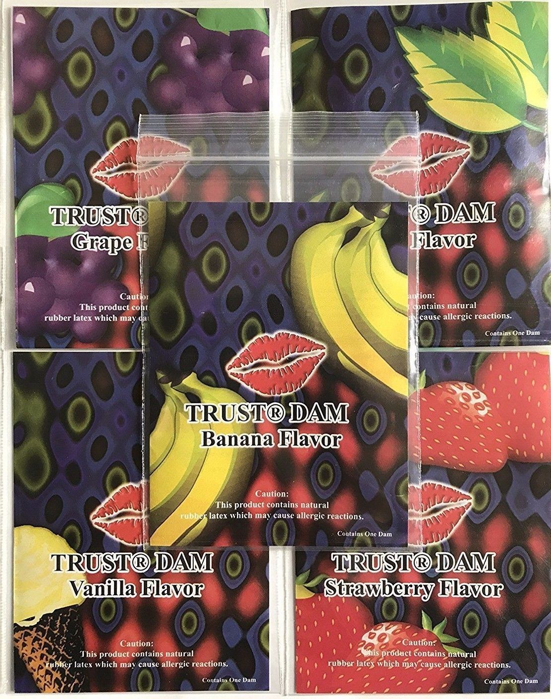 Набір латексних серветок Latex Dental Dams Assorted 100 шт