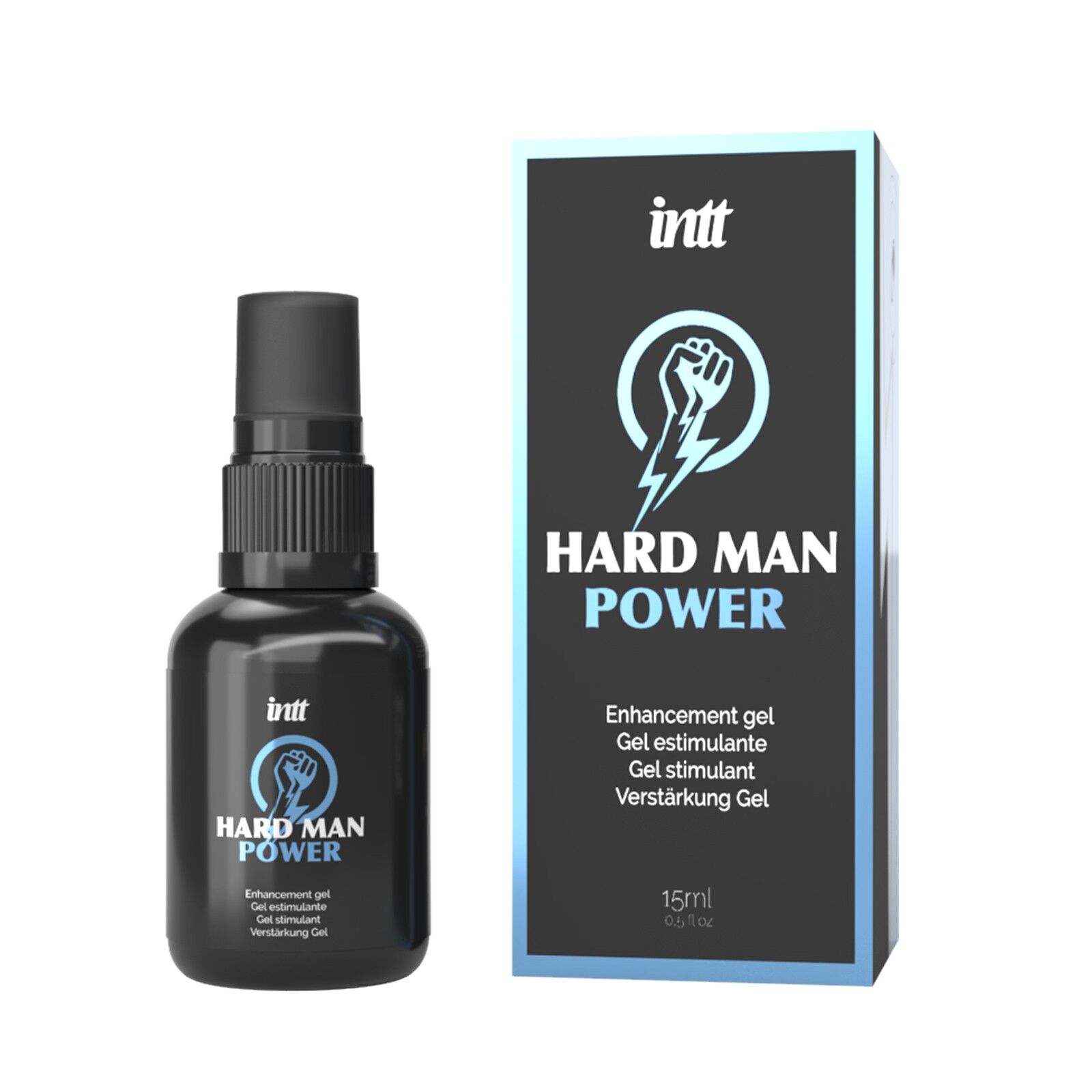 Стимулювальний гель для ерекції Intt Hard Man Power (15 мл), екстракт гінгко білоба, таурин