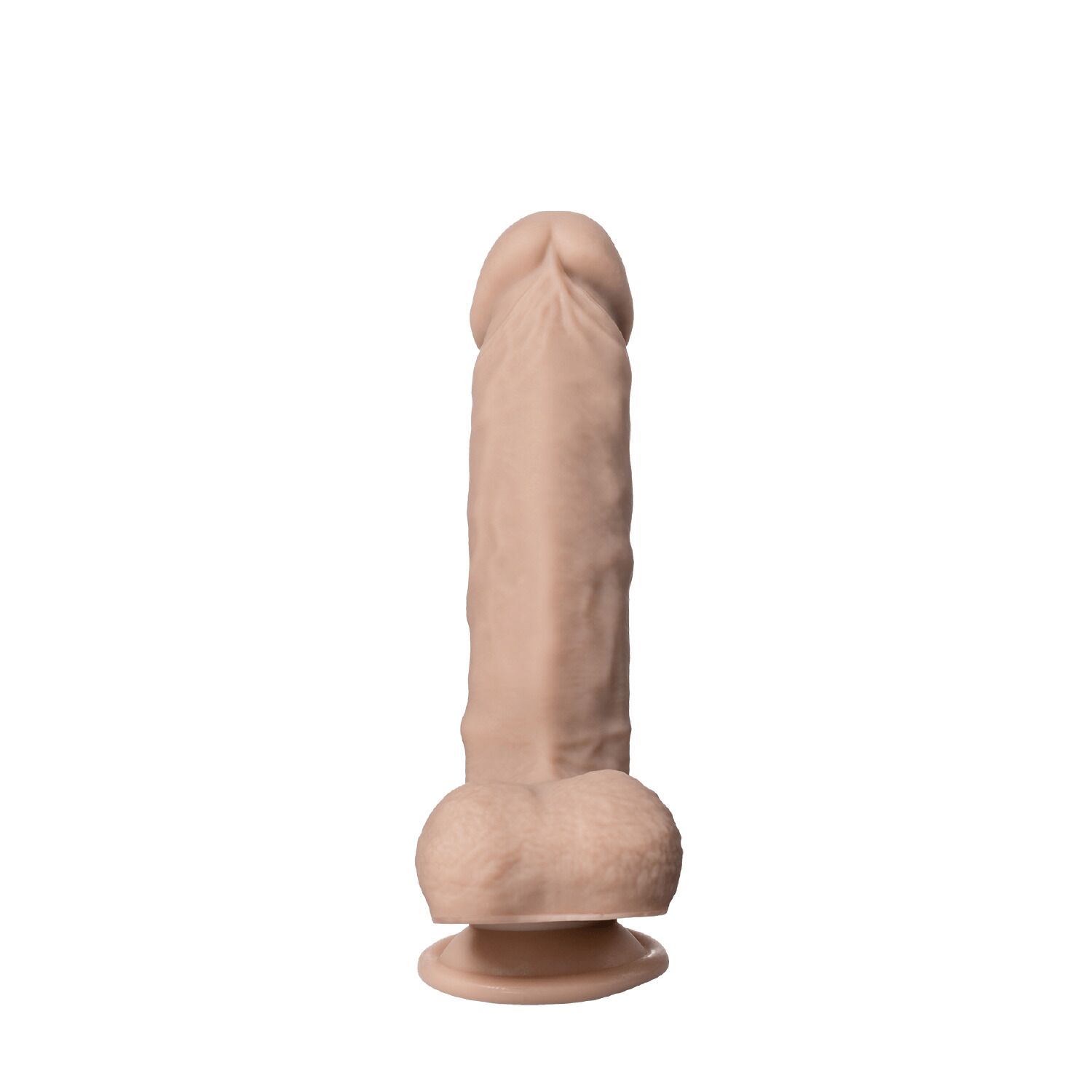 Фалоімітатор SilexD Tomas Real Skin Flesh MODEL 1, реалістичний, на присосці, діаметр 4,9 см