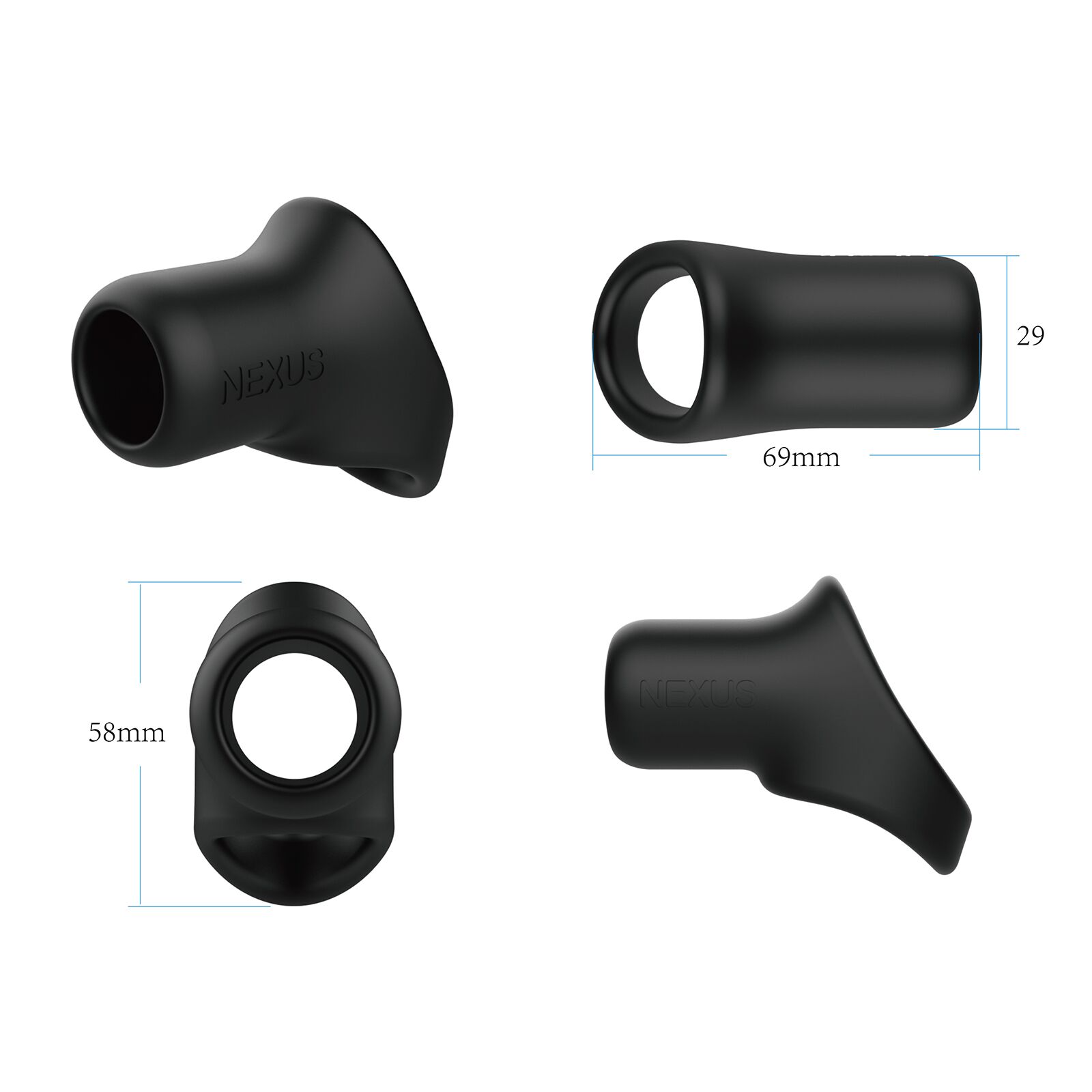 Ерекційне кільце Nexus Rise Cock and Ball Sling, для члена та яєчок, дуже широке