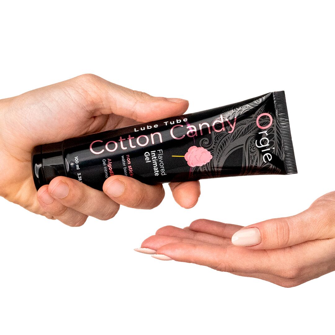 Лубрикант на водной основе Orgie Lube Tube Cotton Candy, 100 мл, со вкусом и ароматом сладкой ваты
