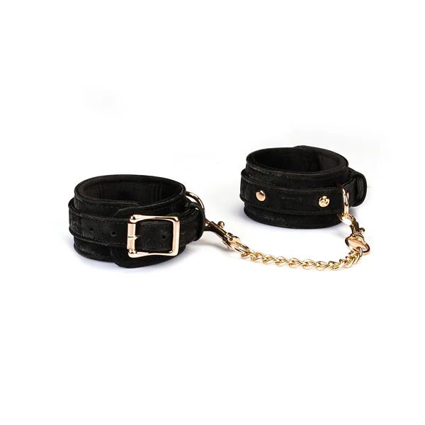 Наручники Liebe Seele Boudoir Amor Wrist Cuffs Black, соединительная цепочка на карабинах