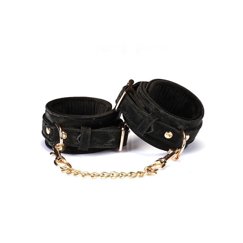 Наручники Liebe Seele Boudoir Amor Wrist Cuffs Black, соединительная цепочка на карабинах