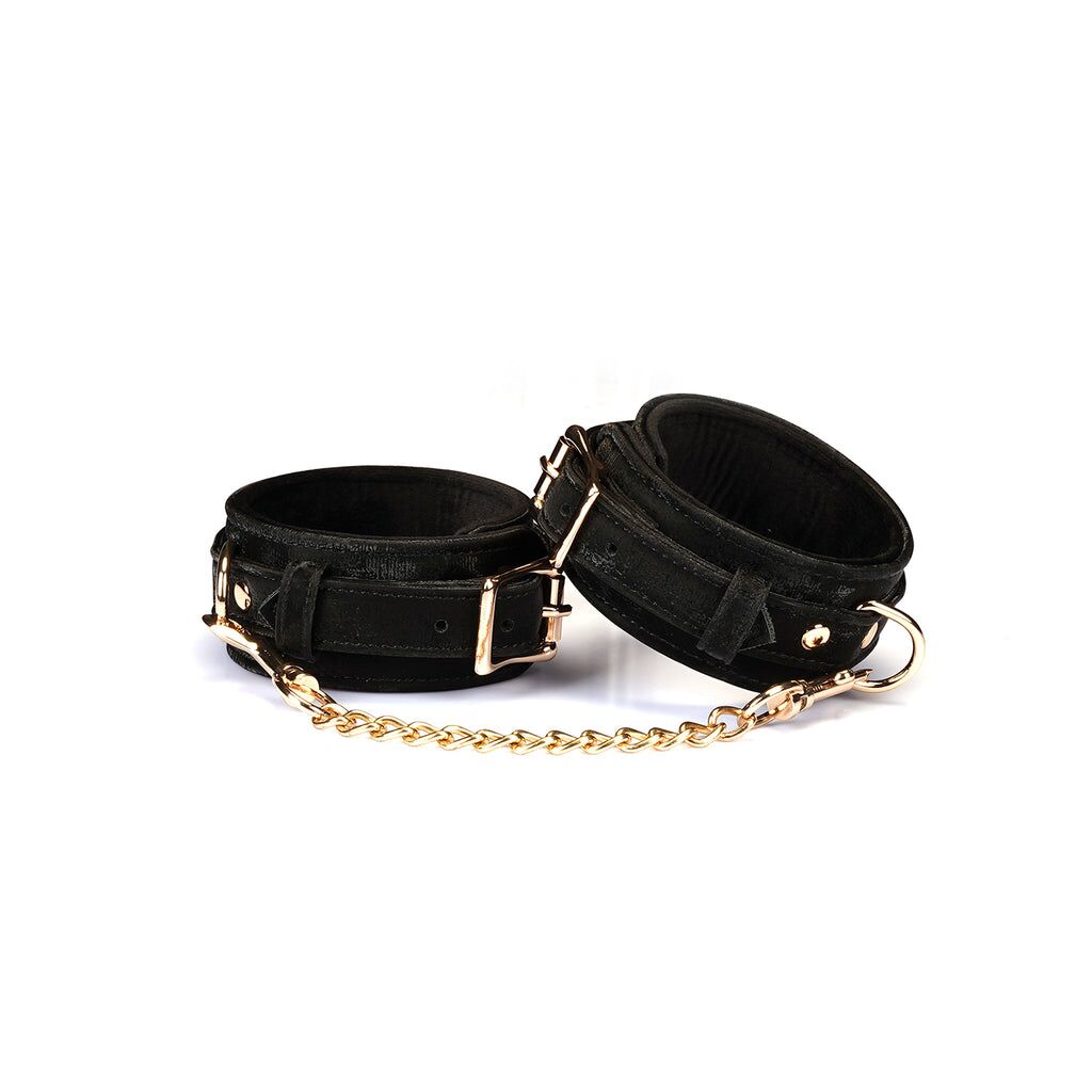 Поножи Liebe Seele Boudoir Amor Ankle Cuffs Black, съемная соединительная цепочка
