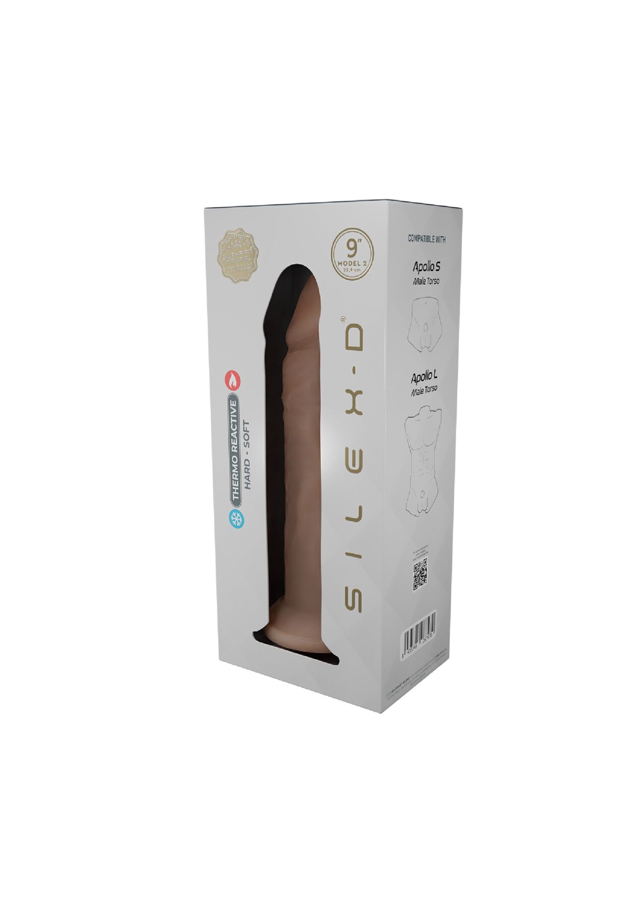 Фаллоимитатор SilexD Flesh (MODEL 2 size 9in) Liquid Silicone, подходит для торса Apollo S и L