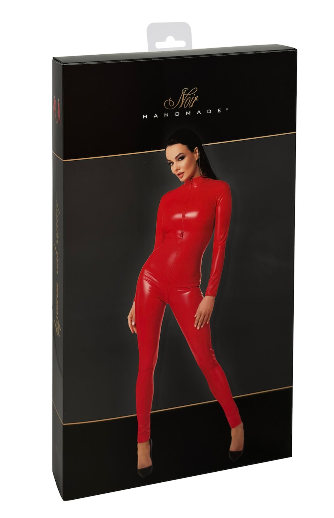 Комбинезон Noir Handmade F353 Red powerwetlook overall - S