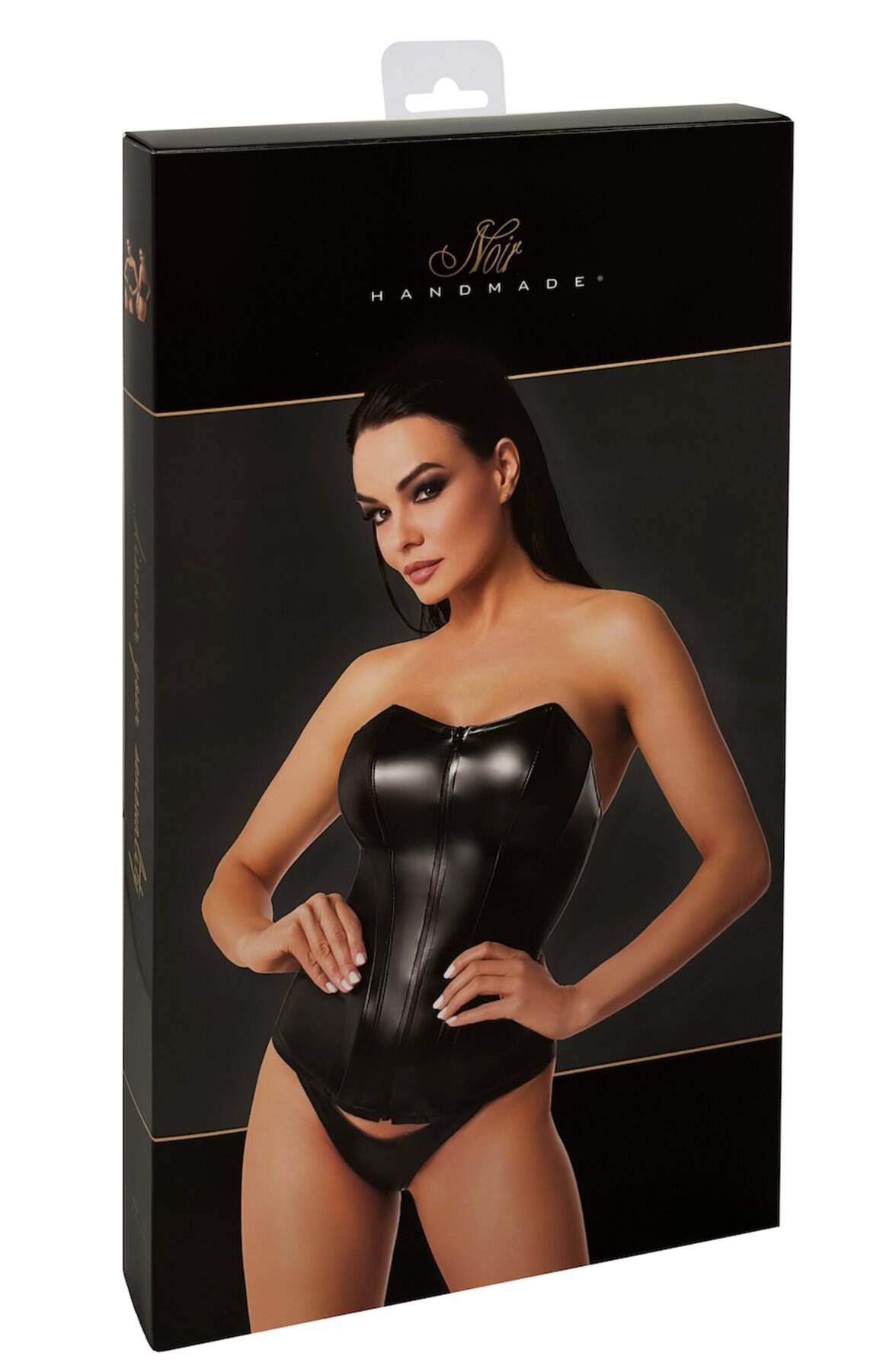 Корсет Noir Handmade F334 Powerwetlook corset - L