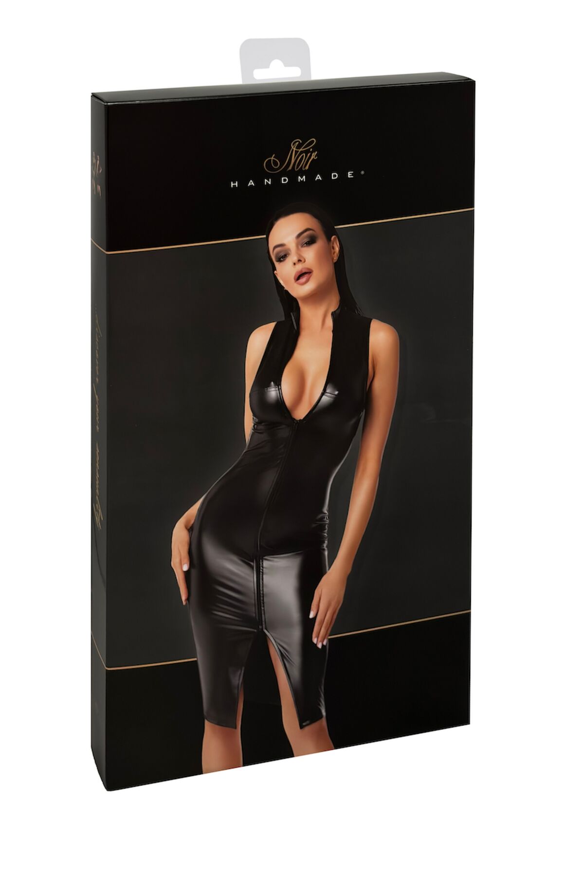Сукня Noir Handmade F337 Powerwetlook midi dress - L