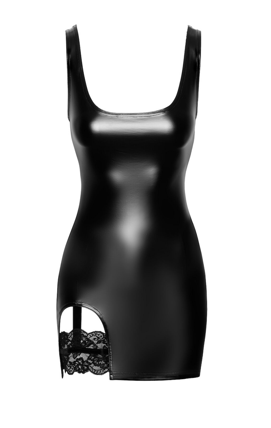 Платье Noir Handmade F344 Powerwetlook dress with garter - M