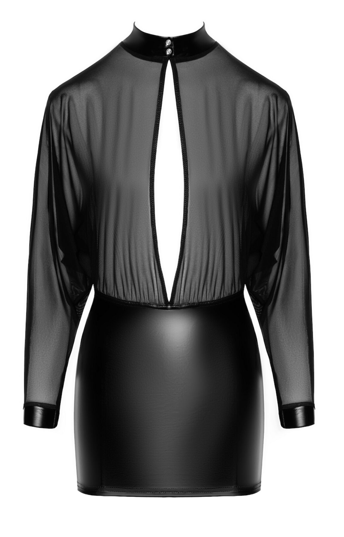 Сукня Noir Handmade F348 Powerwetlook and tulle dress - XL