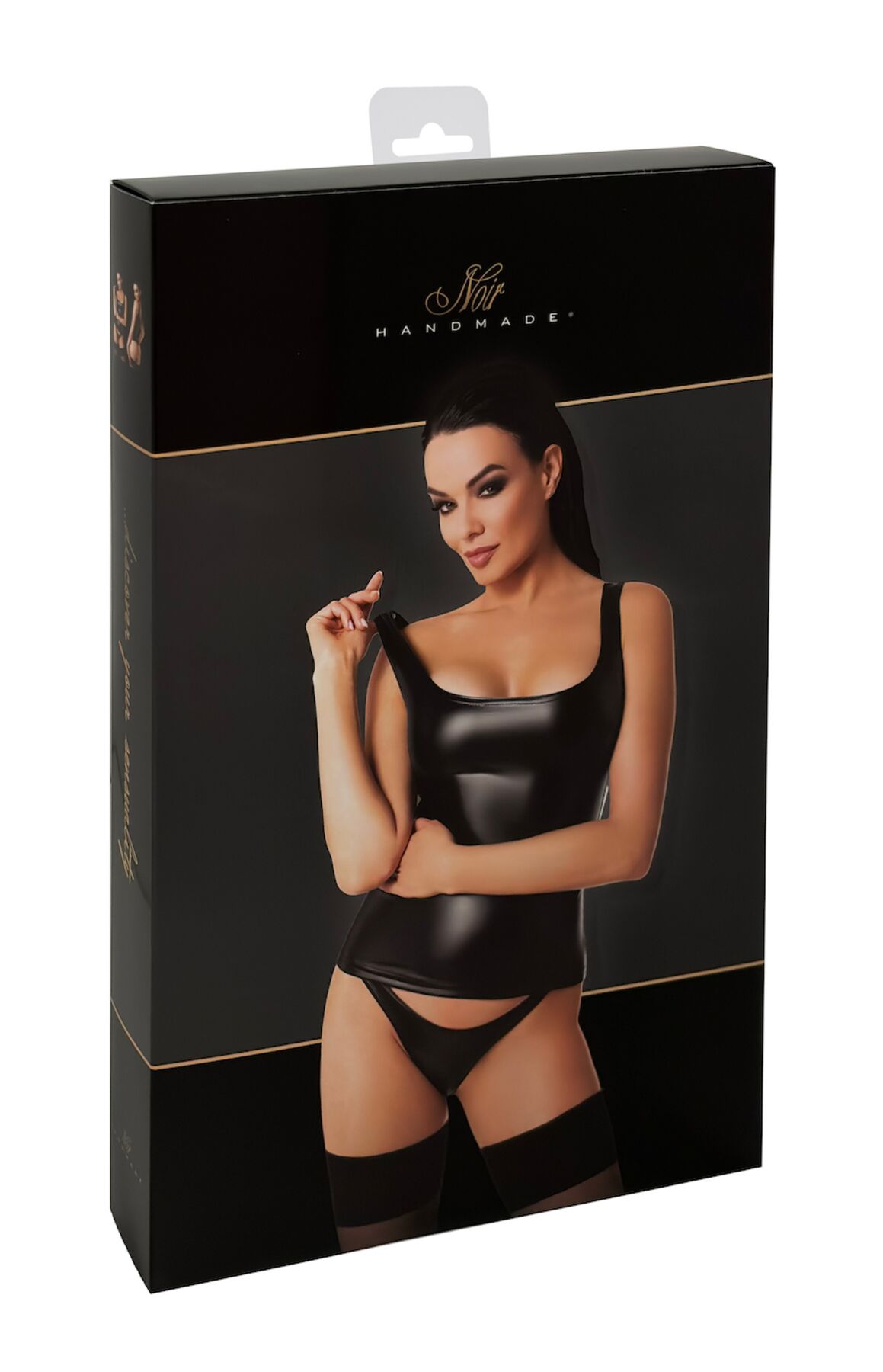 Топ Noir Handmade F346 Powerwetlook top - XL