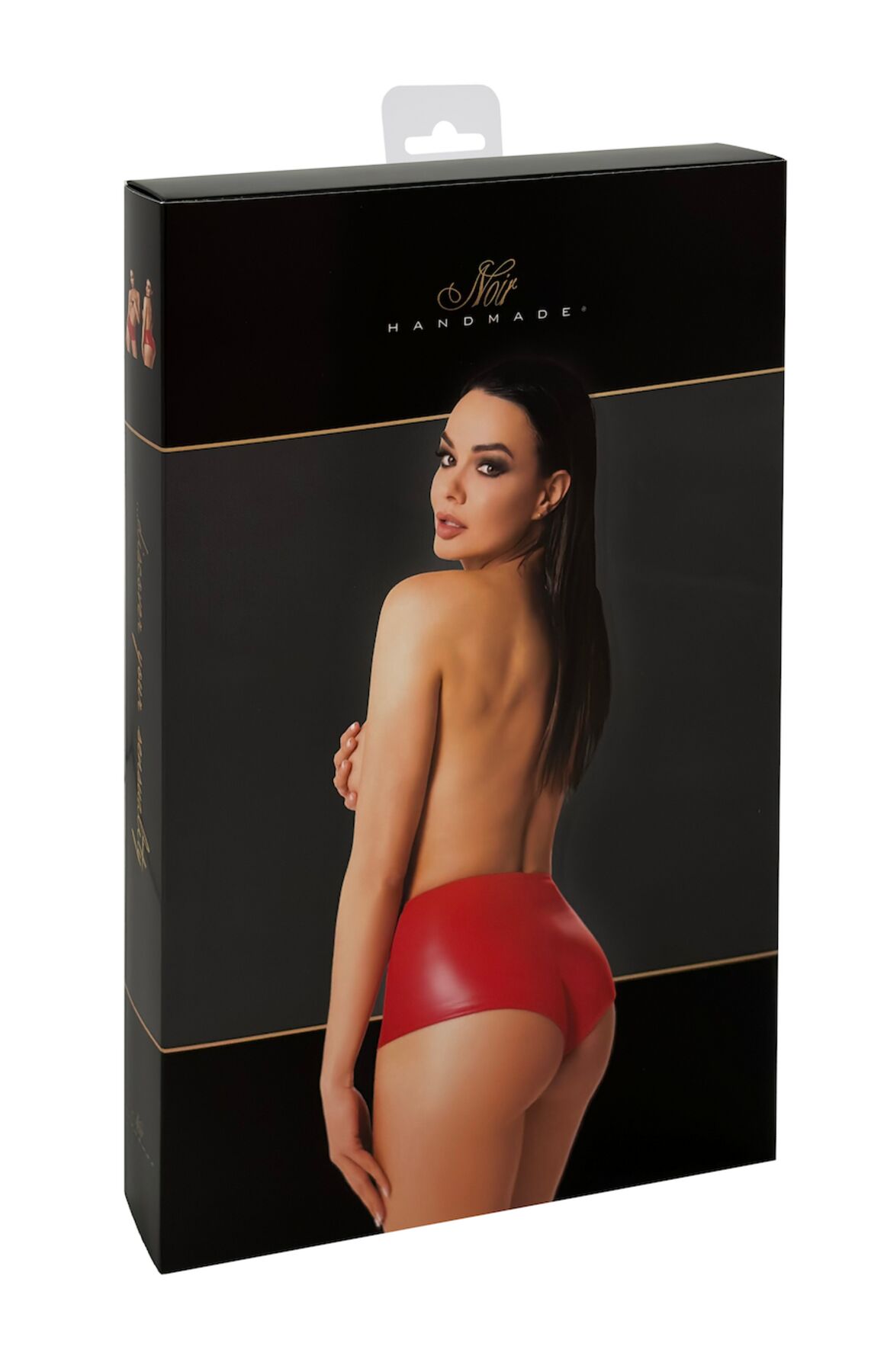 Шорты Noir Handmade F356 Red powerwetlook shorts - XL