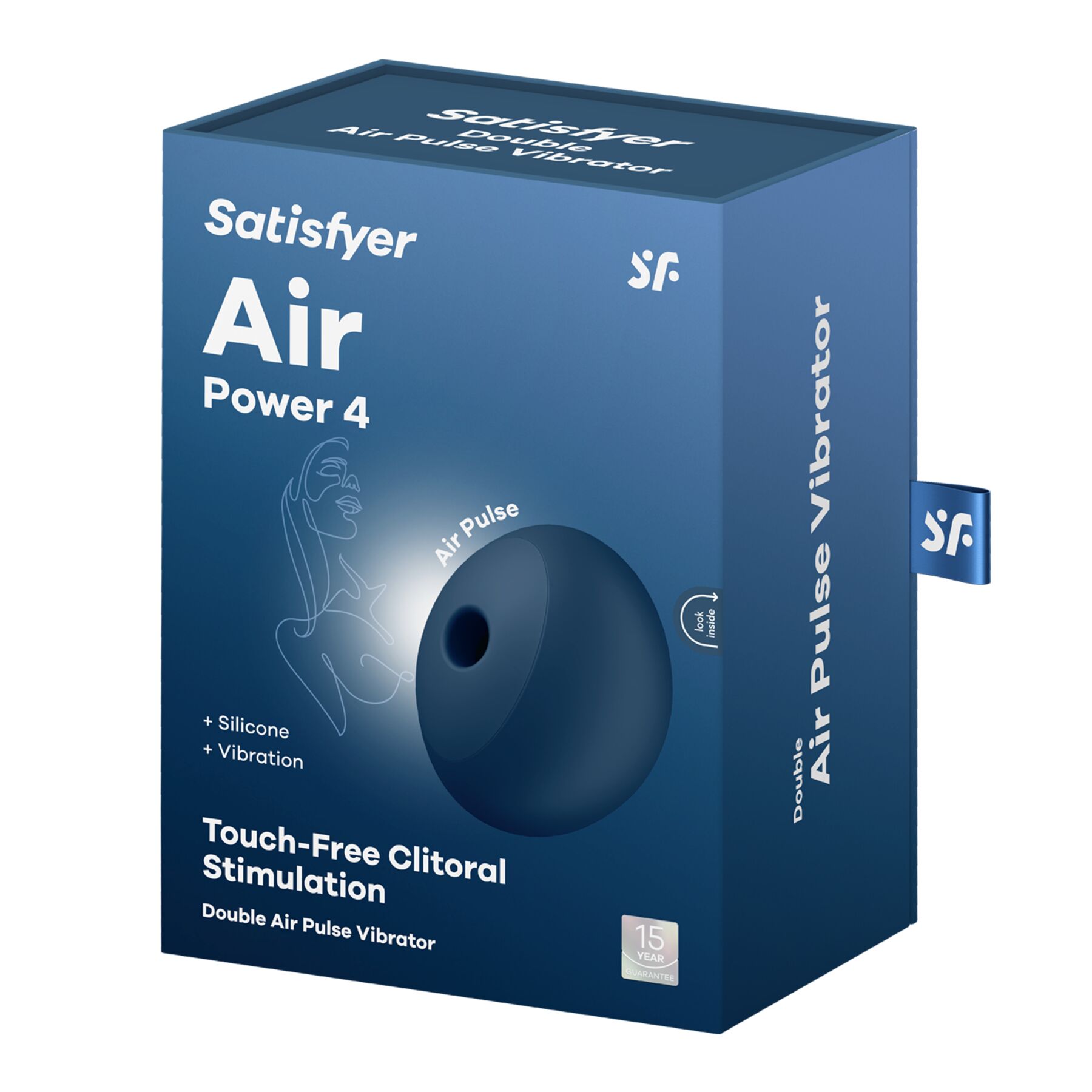 Вакуумный стимулятор с вибрацией Satisfyer Air Power 4, мощный и тихий