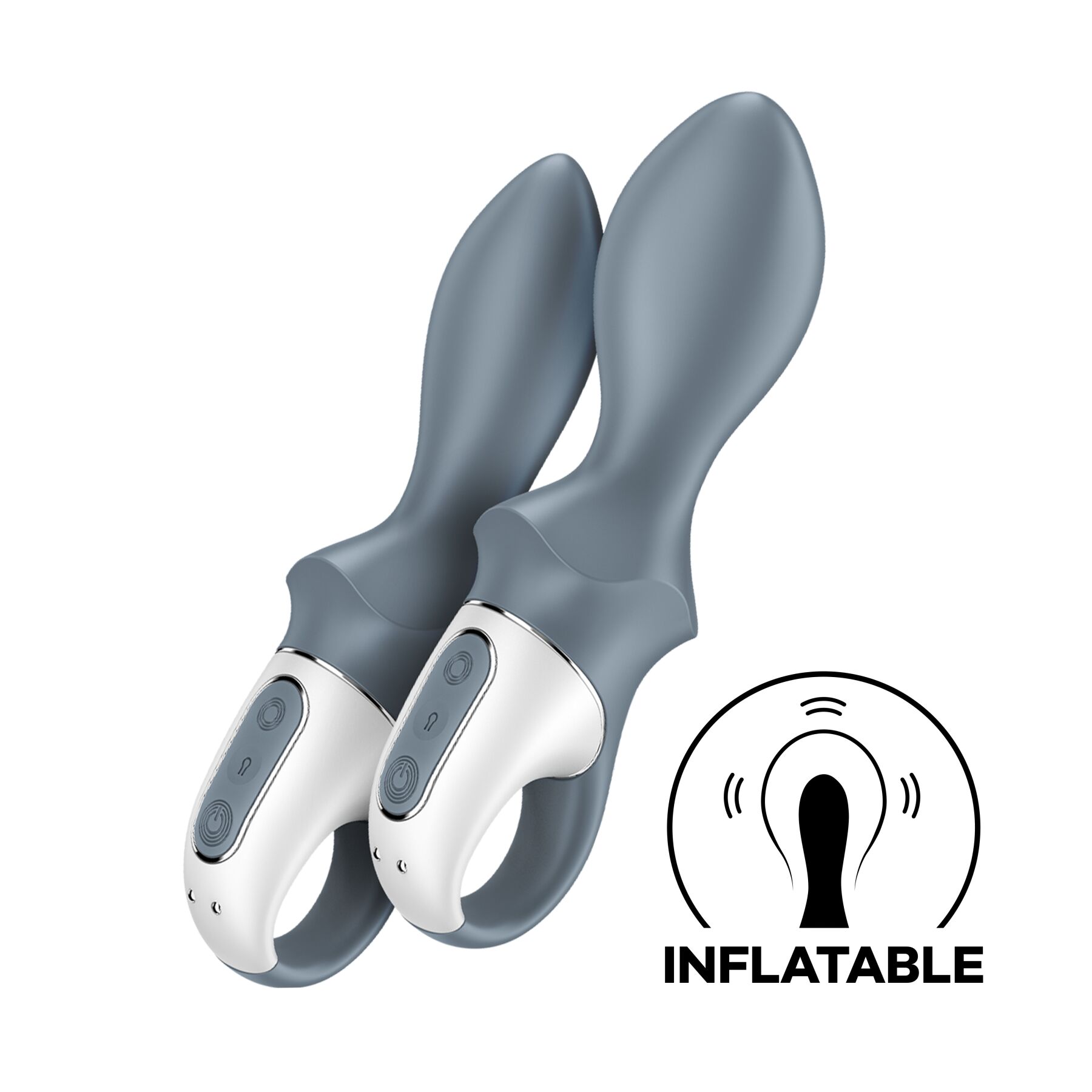 Анальний надувний вібратор Satisfyer Air Pump Booty 1, гнучкий стовбур