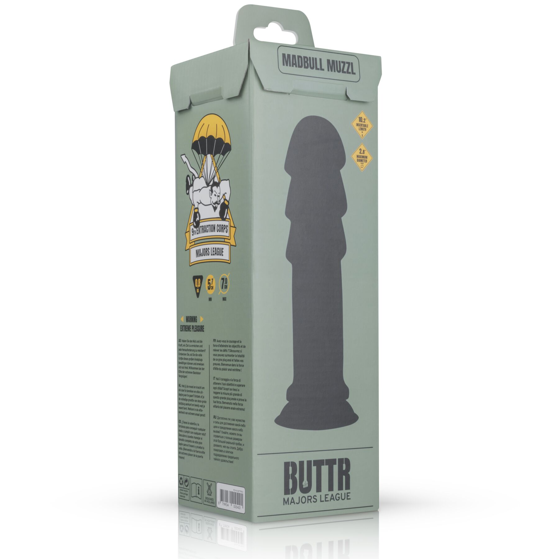 Анальна пробка BUTTR - MadBull Muzzl XXL Dildo