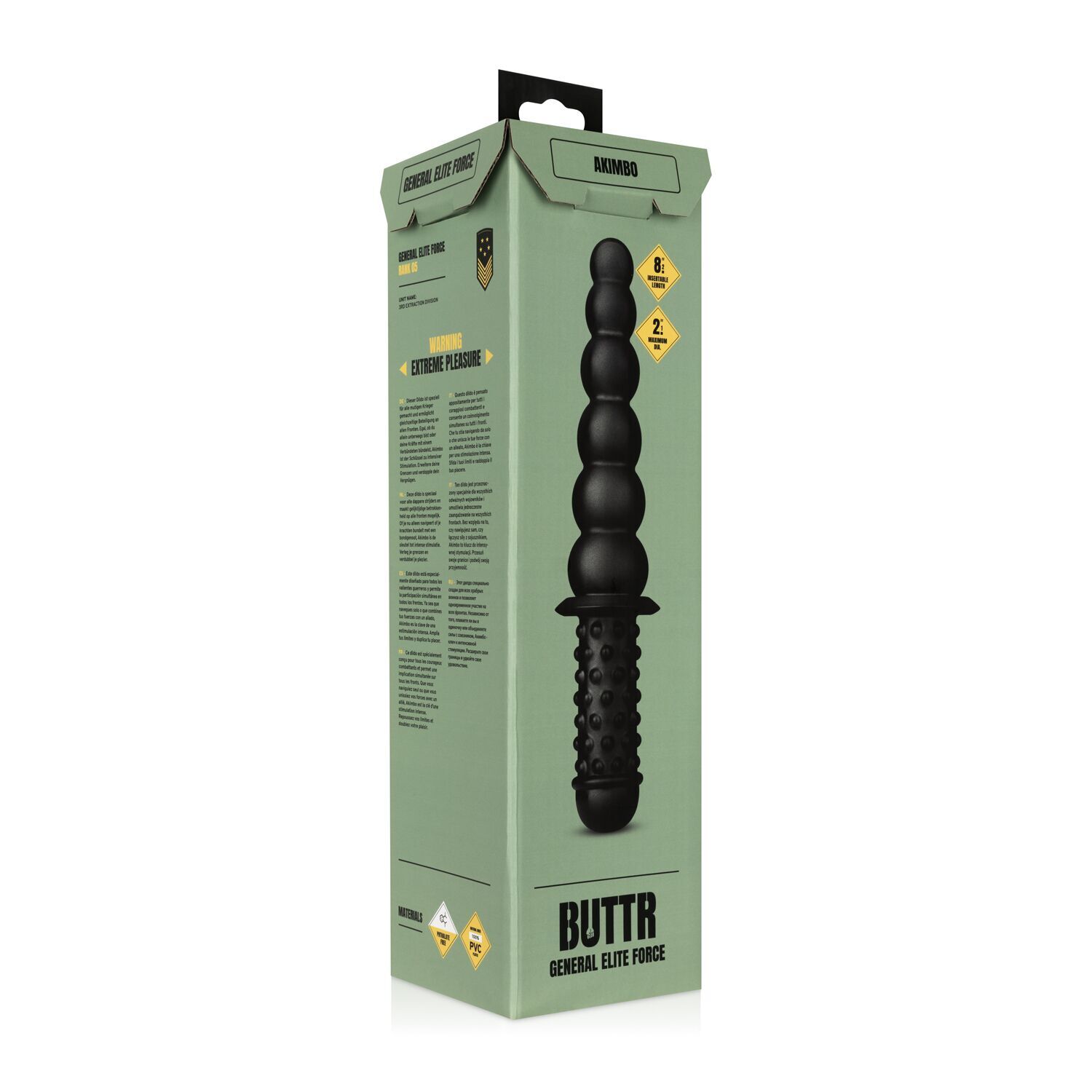 Анальний ланцюжок BUTTR - Akimbo Double Sided Anal Dildo (м'яте паковання!!!)