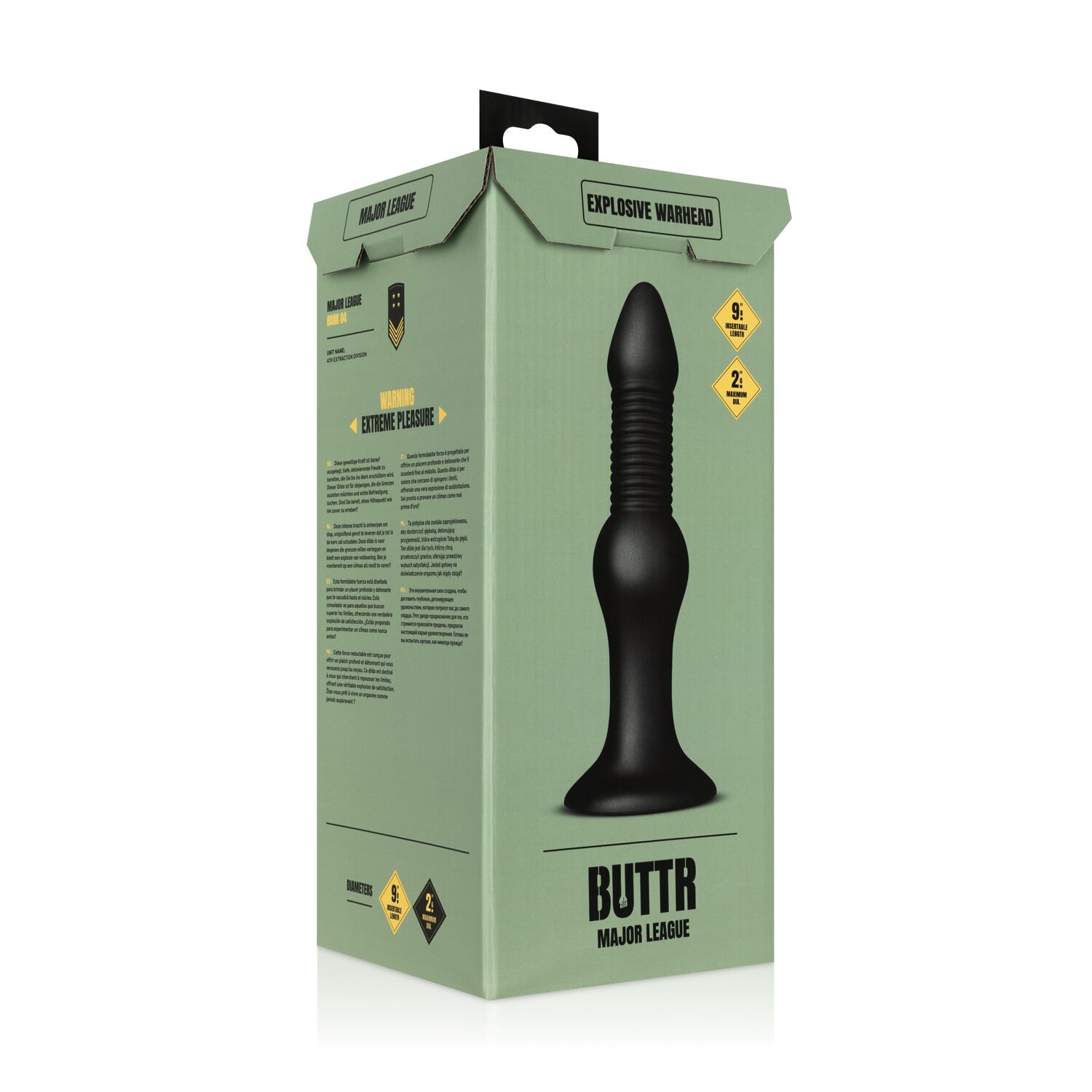 Анальная пробка BUTTR - Explosive Warhead Anal Dildo