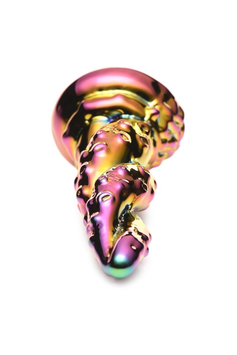Фентезійний скляний фалоімітатор Creature Cocks Enchanting Rainbow Glass Dildo, 16 см