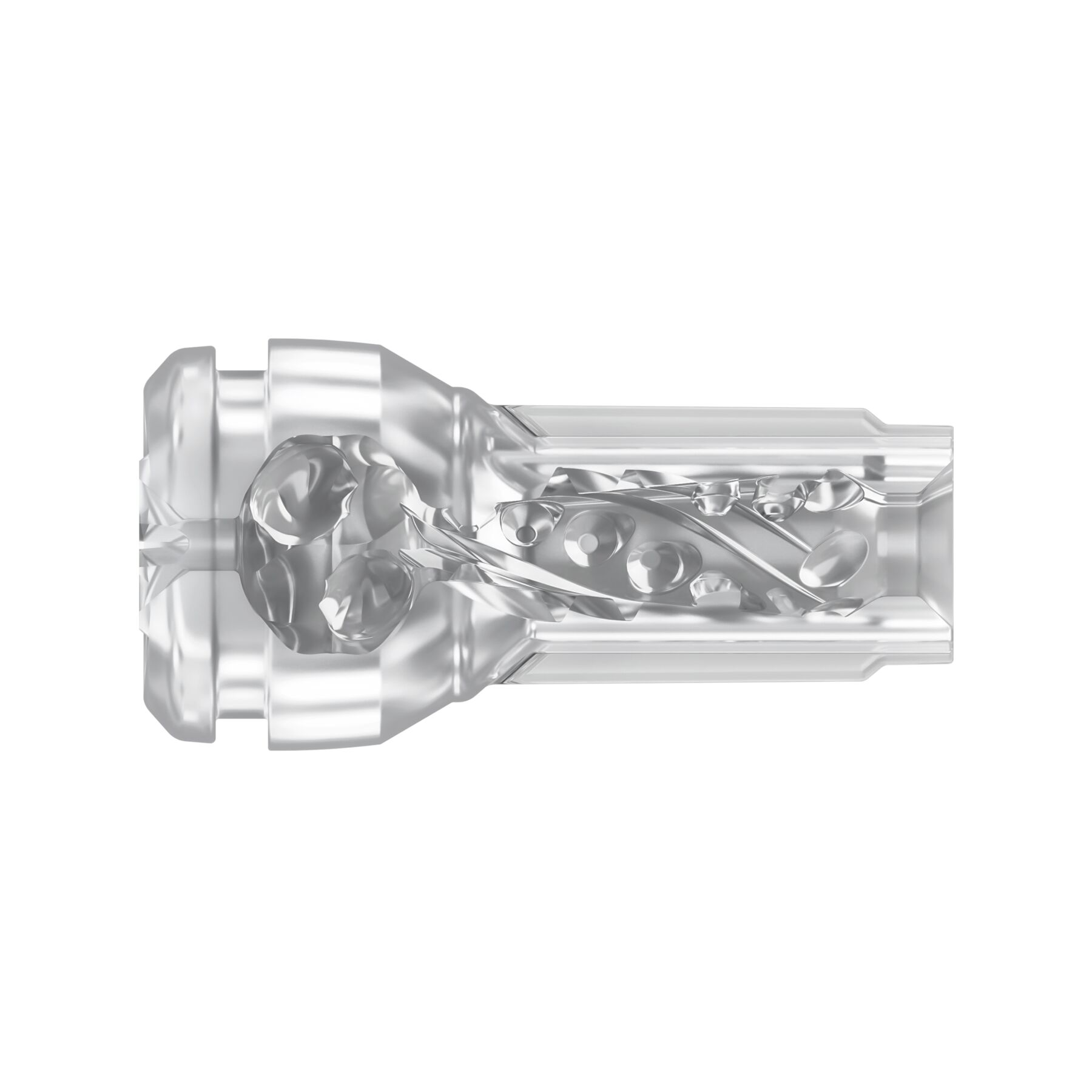 Мастурбатор Kiiroo Feel Pocket Crystal, сумісний з інтерактивною насадкою PowerBlow