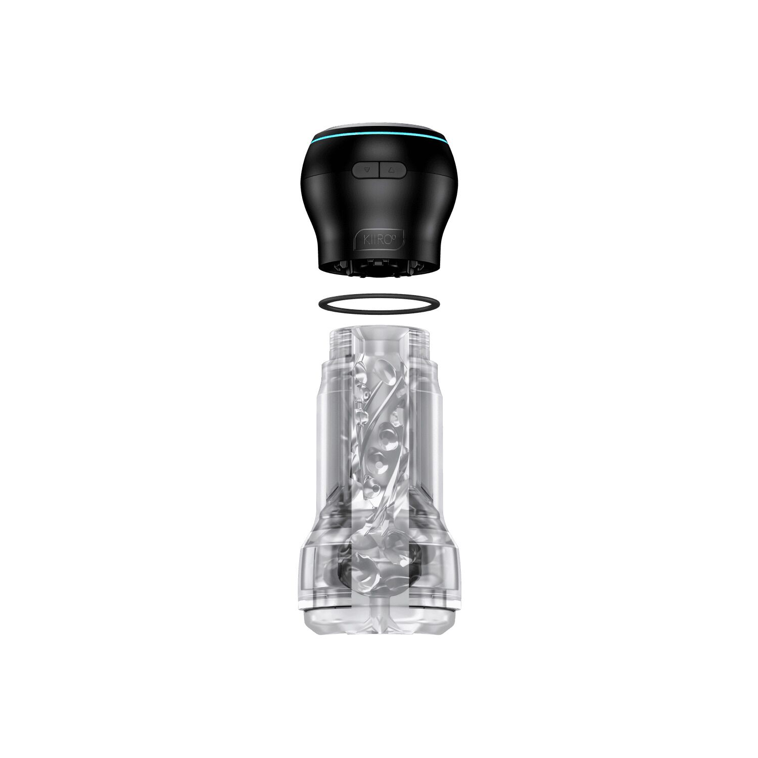 Мастурбатор Kiiroo Feel Pocket Crystal с всасывающей интерактивной насадкой PowerBlow Combo Set