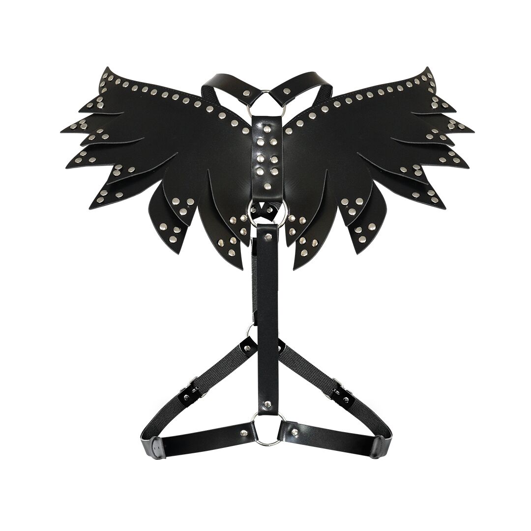 Жіноча портупея Art of Sex - Wings чорна XS-M, екошкіра