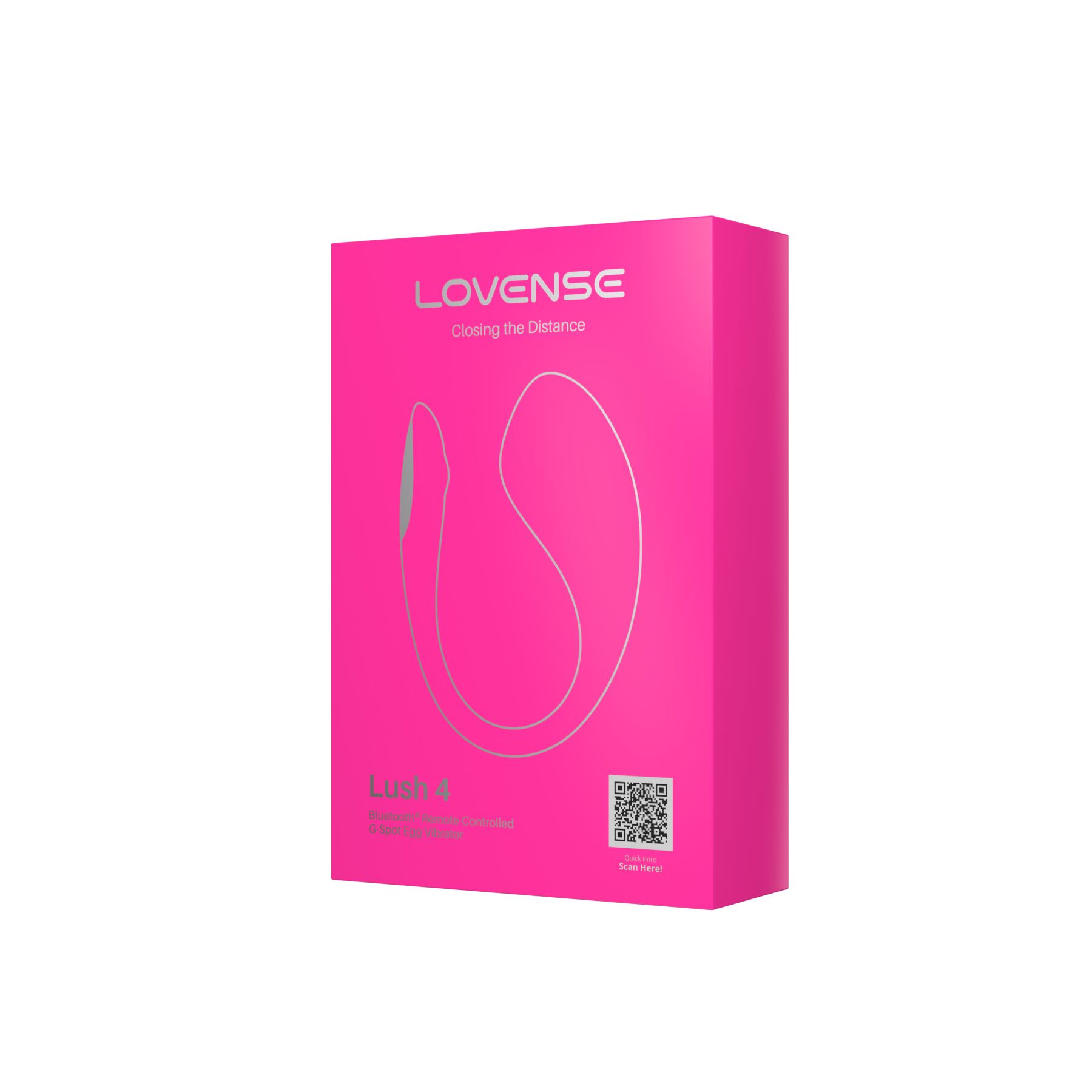 Смарт-віброяйце Lovense Lush 4, дуже потужне, швидке заряджання, LED-підсвічування