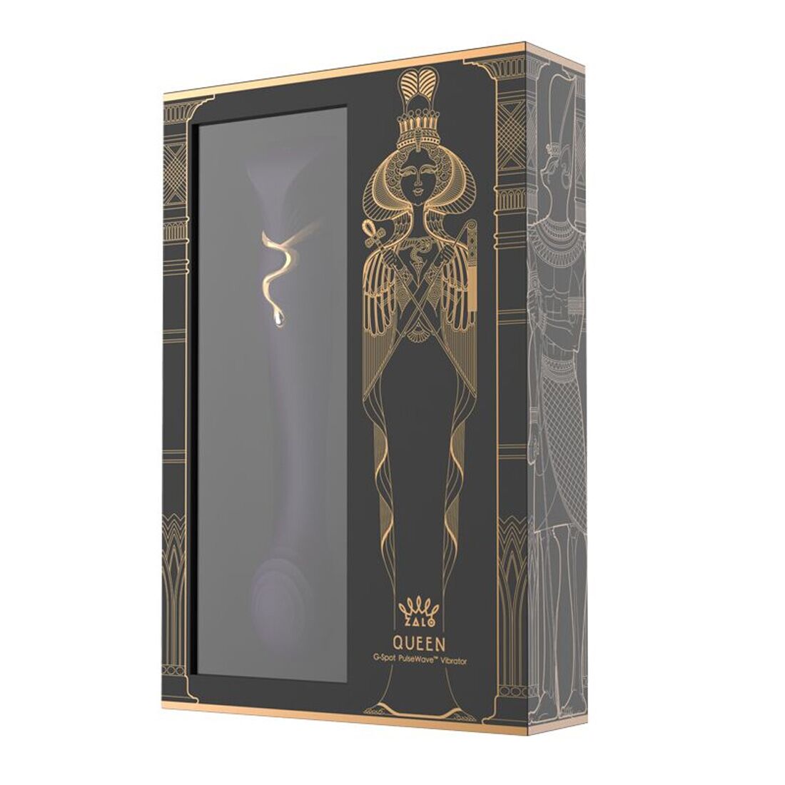 Смартвибратор Zalo — Queen Twilight Purple, пульсирующая жемчужина, кристалл Swarovski