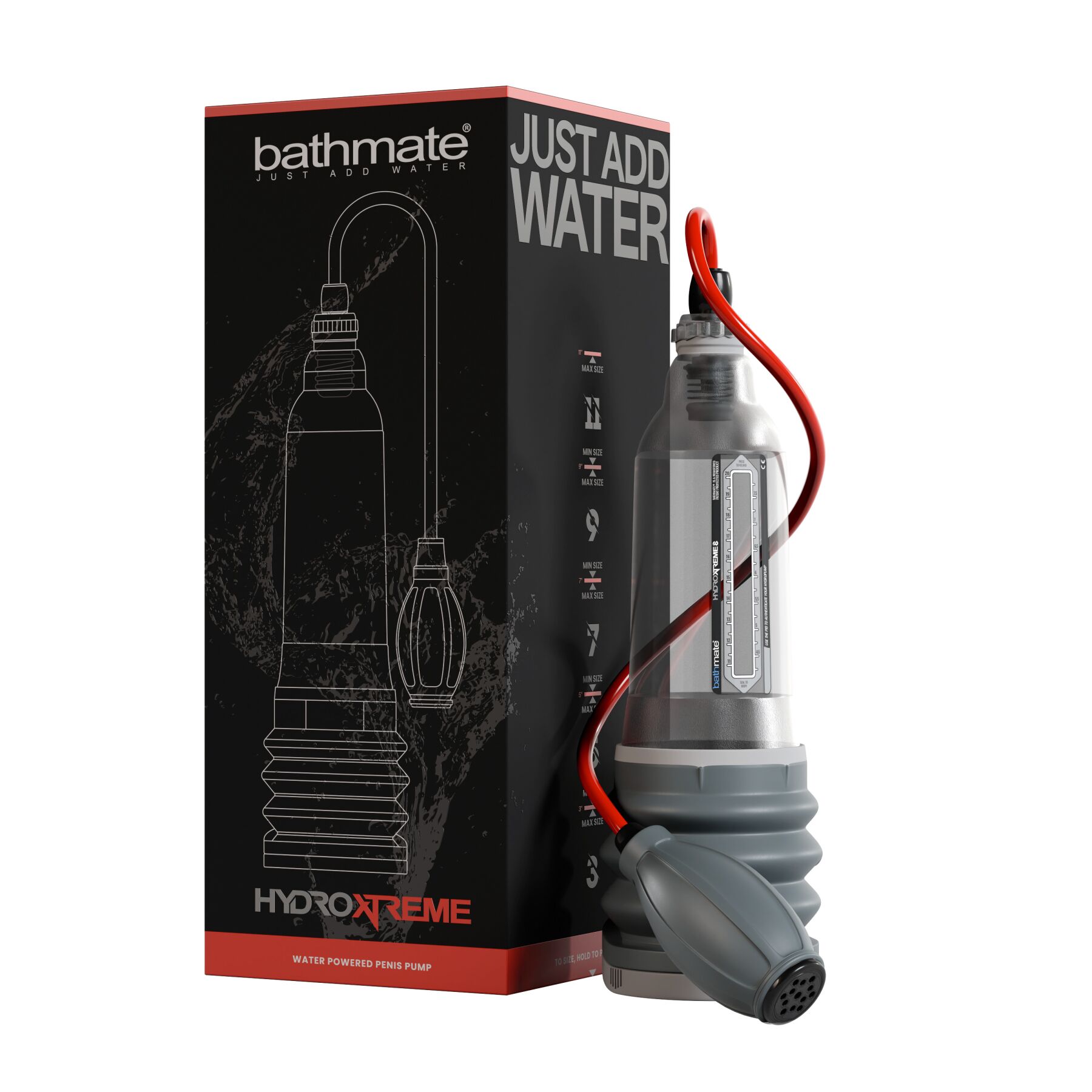 Гідропомпа Bathmate HydroXtreme 8, для члена довжиною від 15 до 20 см, діаметр до 5,5 см