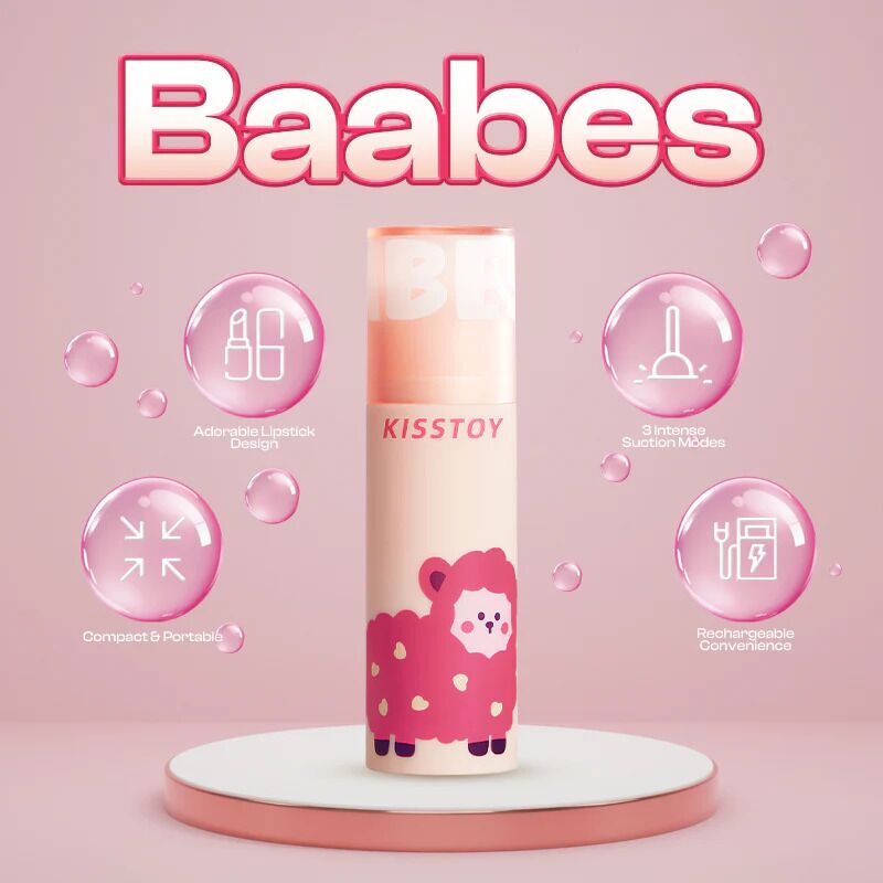 Вакуумный стимулятор KISSTOY Baabes, миниатюрный, 3 уровня интенсивности вакуума