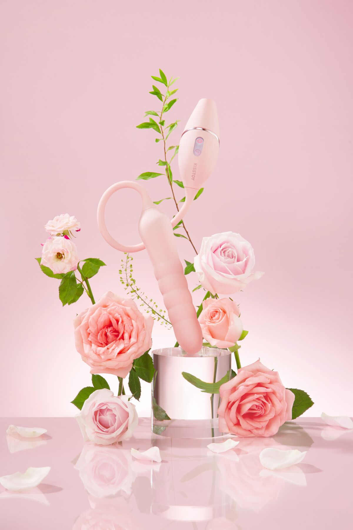 Пульсатор с вакуумным стимулятором KISSTOY Cathy III Pink, 5 режимов вакуума, 10 режимов пульсации