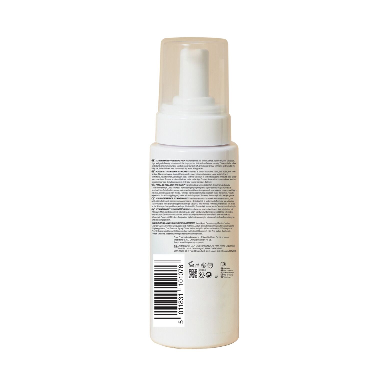 Піна для інтимного догляду SKYN Intimicare Cleansing Foam 200 мл, глибоке зволоження