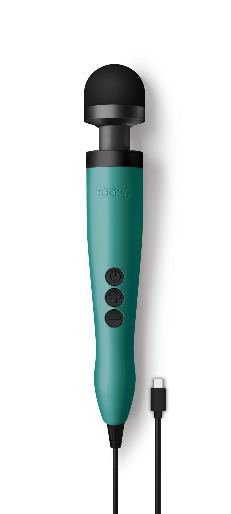 Вібромасажер DOXY3 USB-C Massager TURQUOISE, кабель USB-C, регульована інтенсивність, компактний