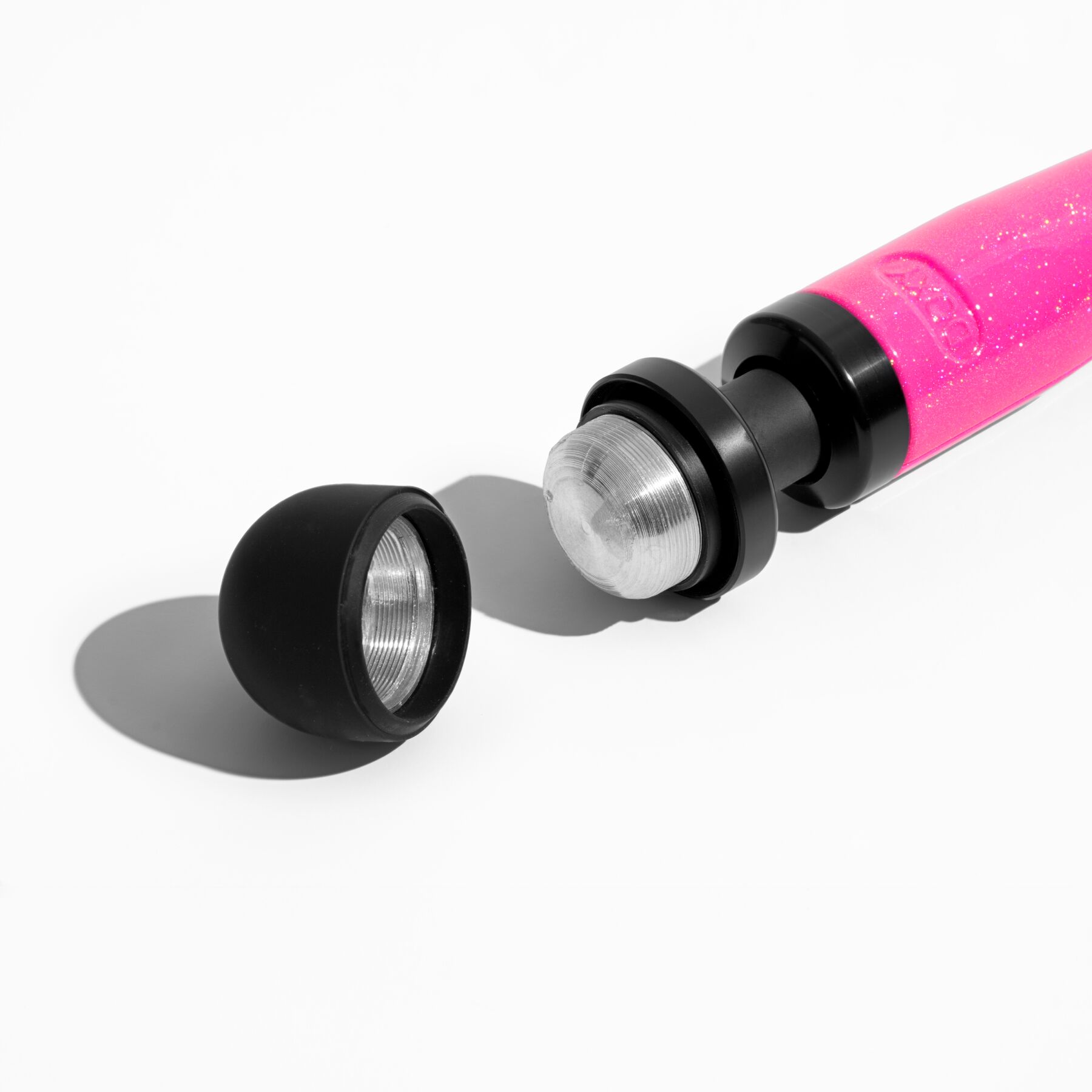 Вибромассажер DOXY Die Cast 3 Hot Pink, очень мощный, питание 220В, металлический корпус