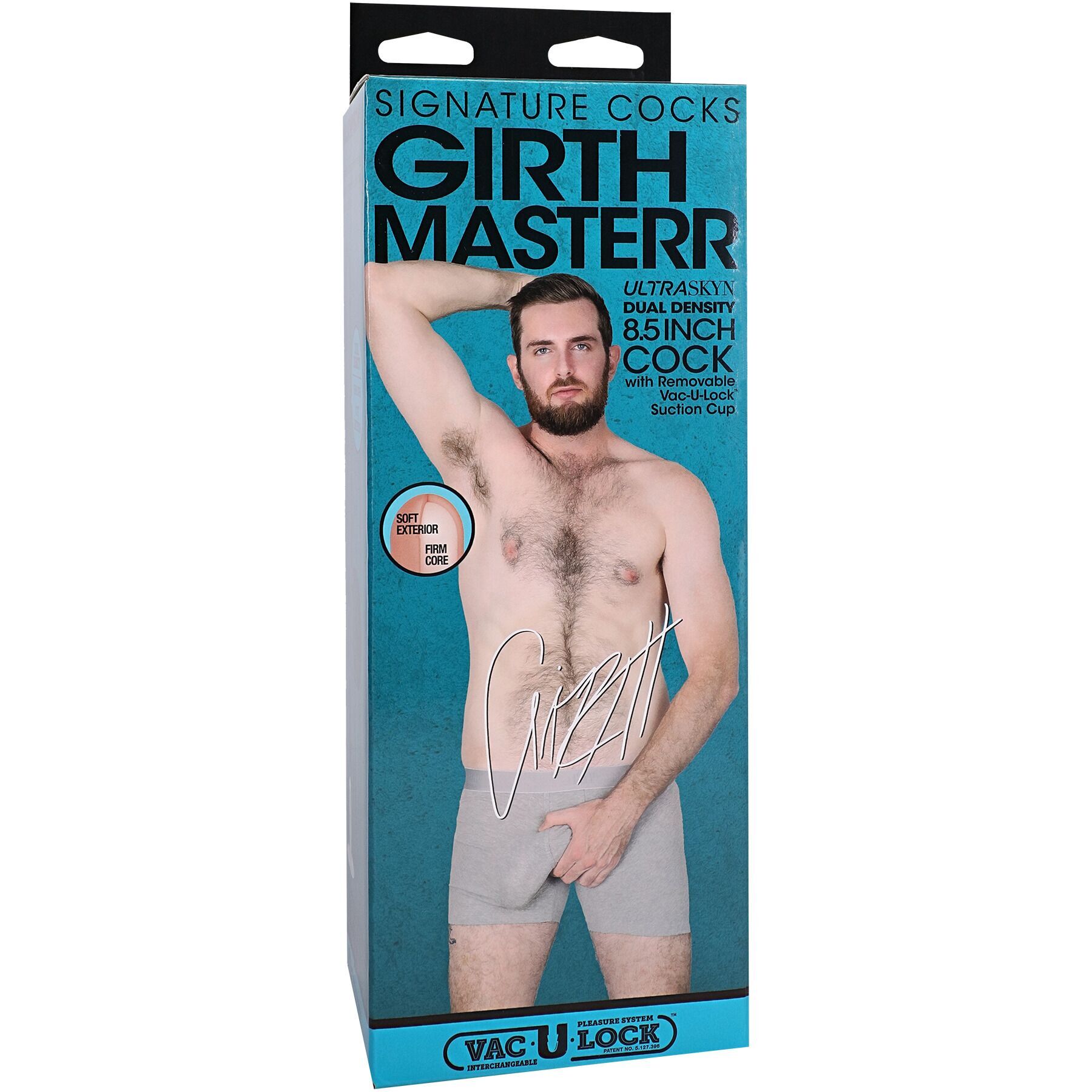 Фалоімітатор Doc Johnson Signature Cocks Girthmasterr 8.5 inch UltraSkyn (м'ята упаковка!!!)