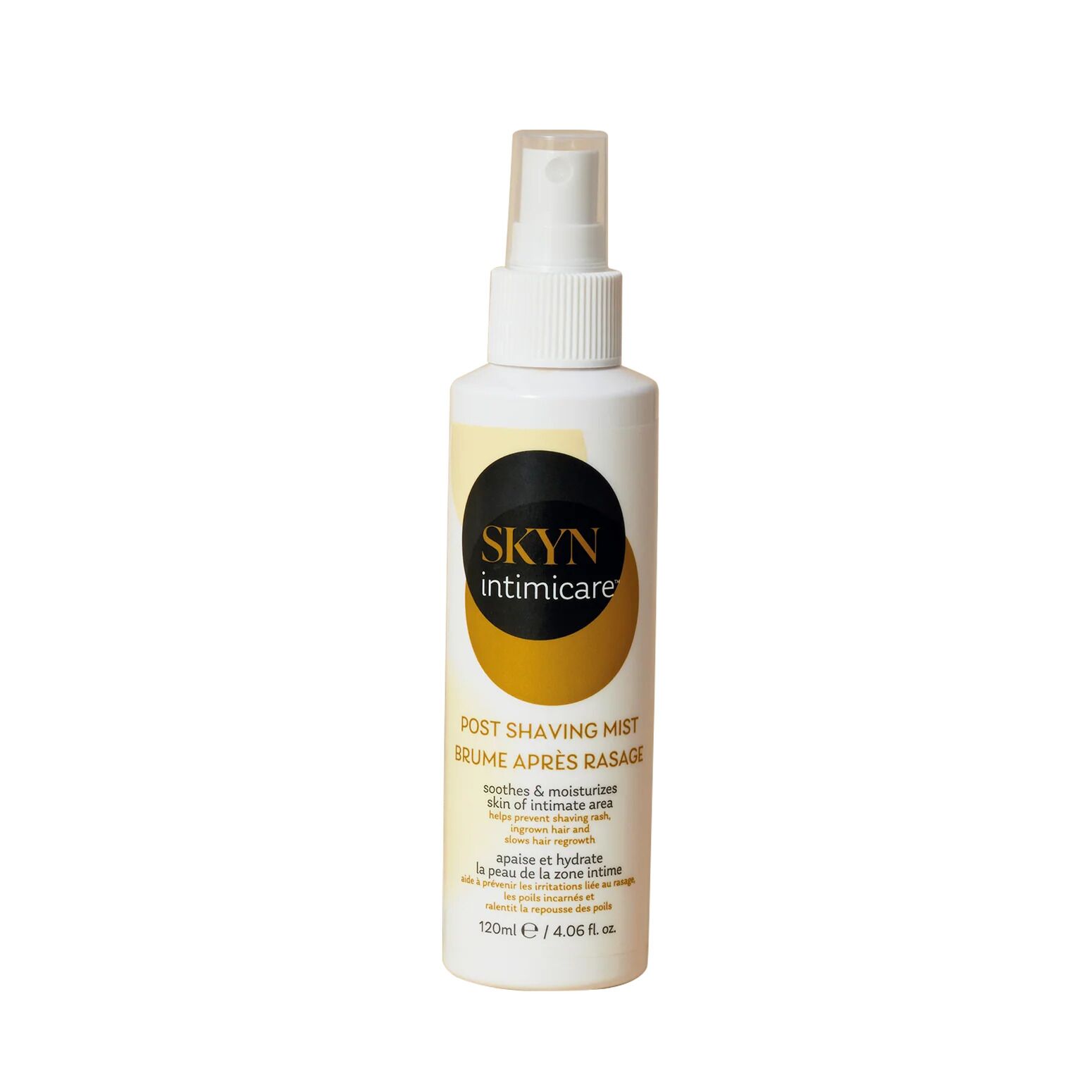 Распродажа!!! Спрей после бритья Skyn Intimicare Post Shaving Mist 120 мл (срок 31.07.2026)