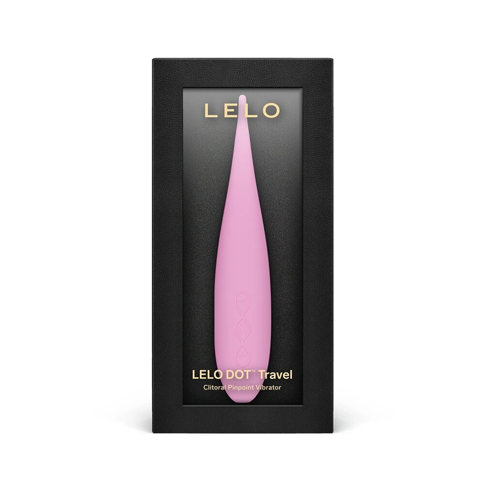 Кліторальний вібратор LELO DOT Travel Pink, точкова стимуляція, 8 режимів