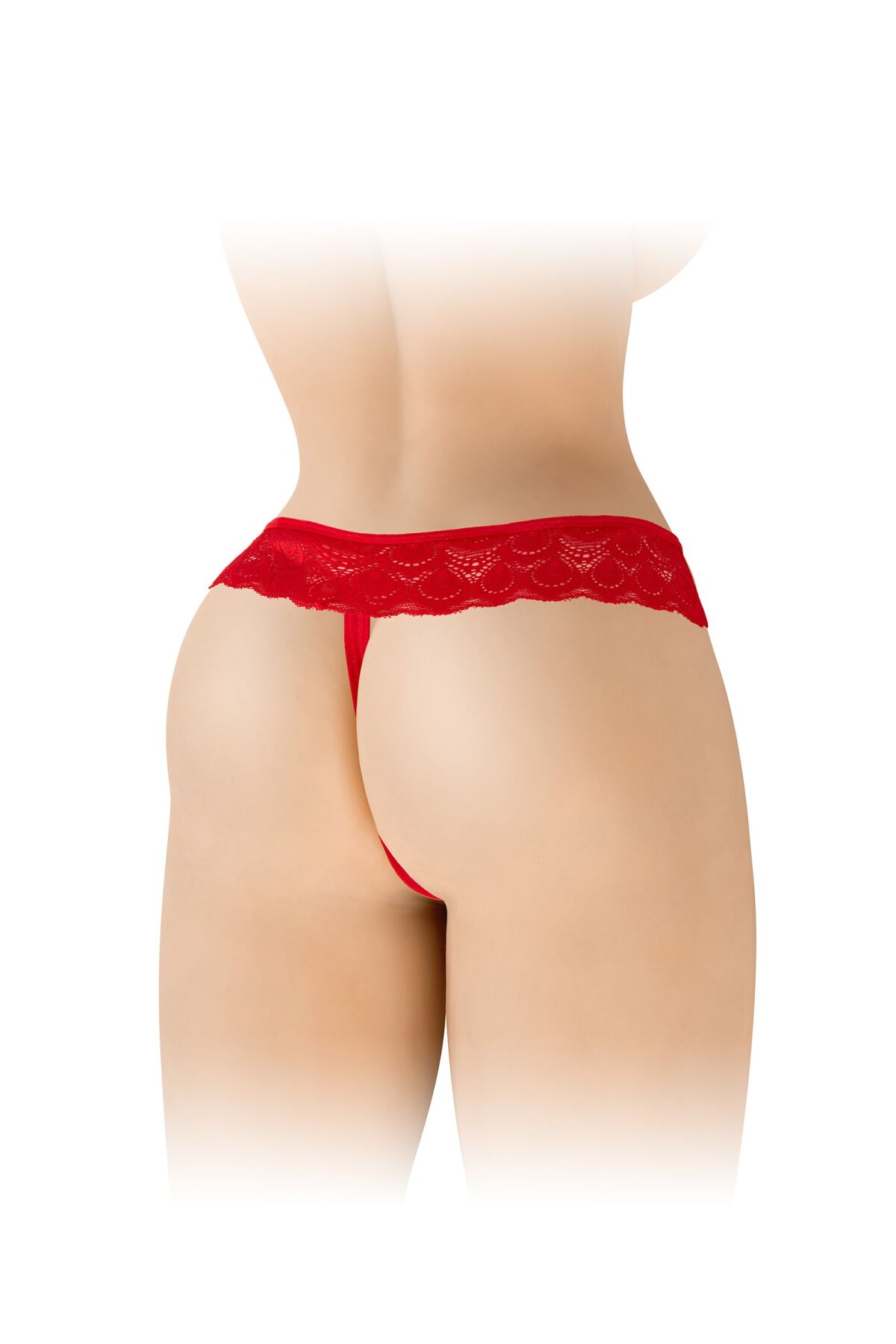 Трусики-стринги с открытым доступом Fashion Secret Alicia Red, с бантиком